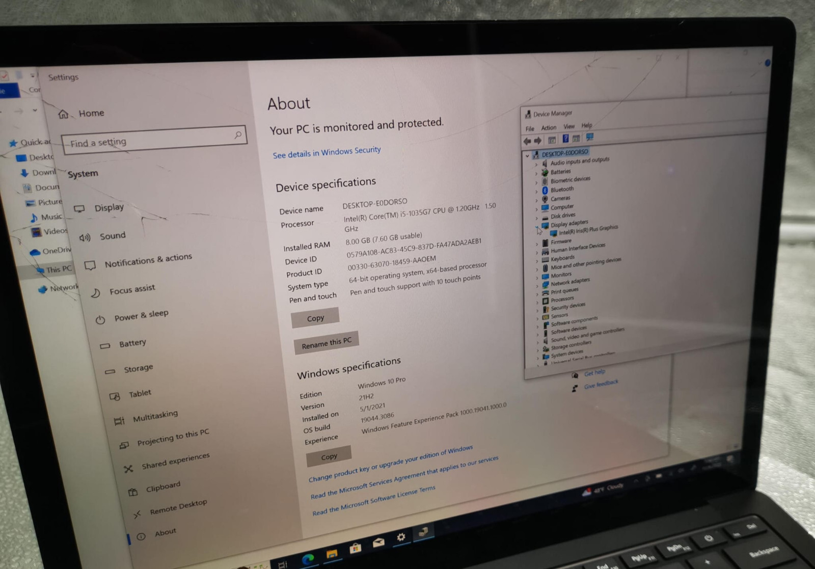 Microsoft Surface Laptop 3 13.5″ 256GB 8G Intel Core i5-1035G7 – 1.20 GHz *READ*