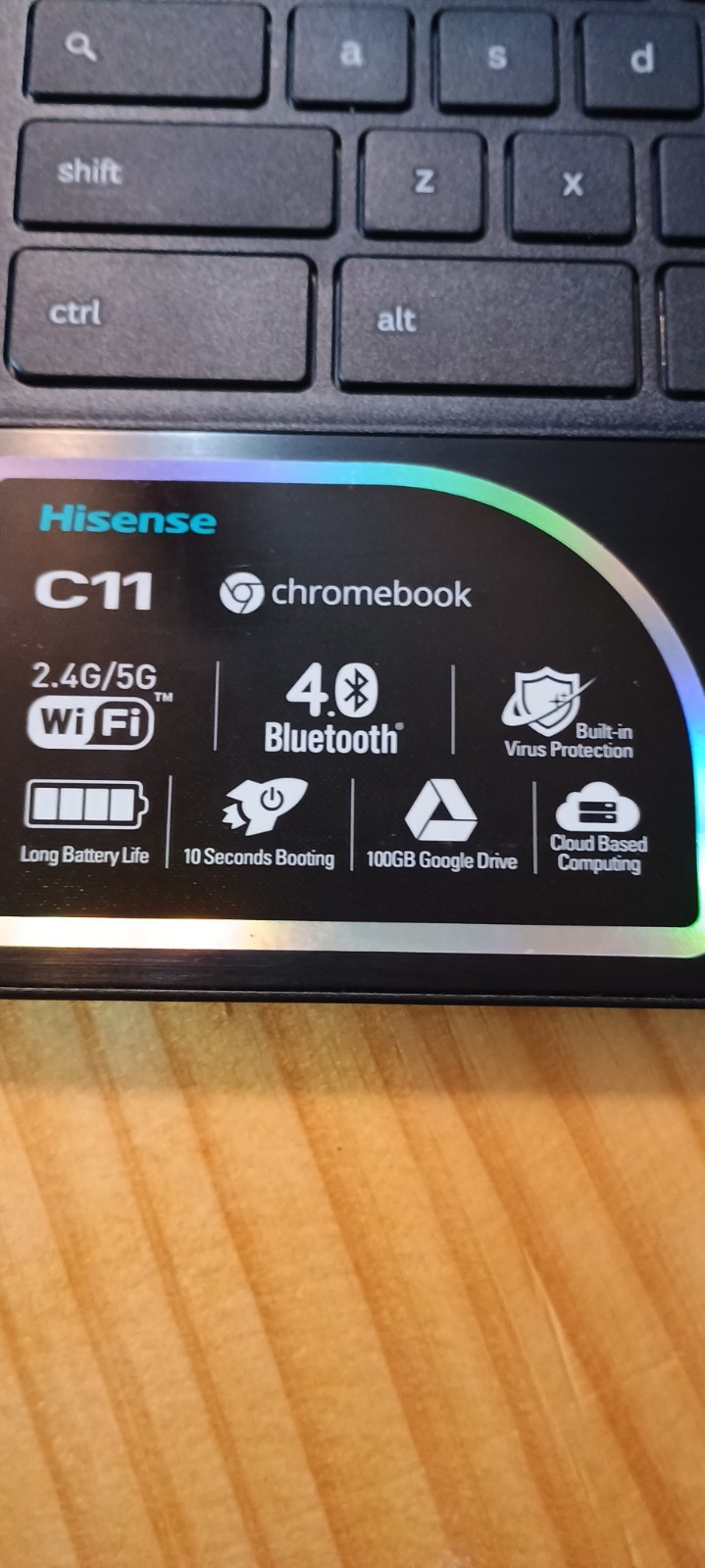 Hisense C11 Chromebook (11.6″), manufactured in May 2017