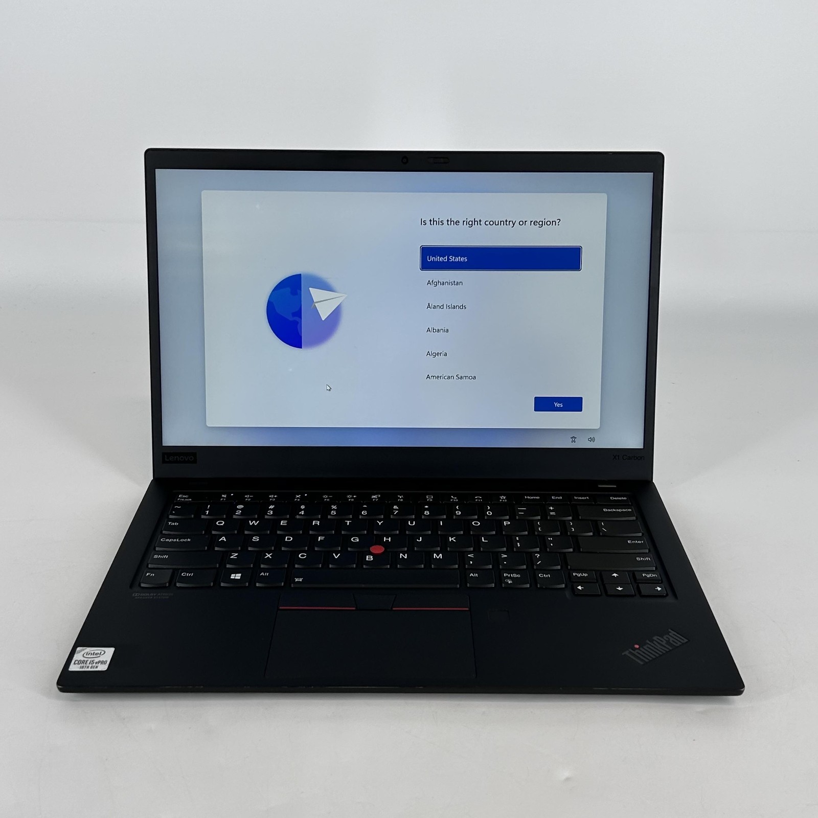Lenovo ThinkPad X1 Carbon Gen 8 14 FHD i5-10310U 1.70GHz 16GB 512GB WHITE SPOTS