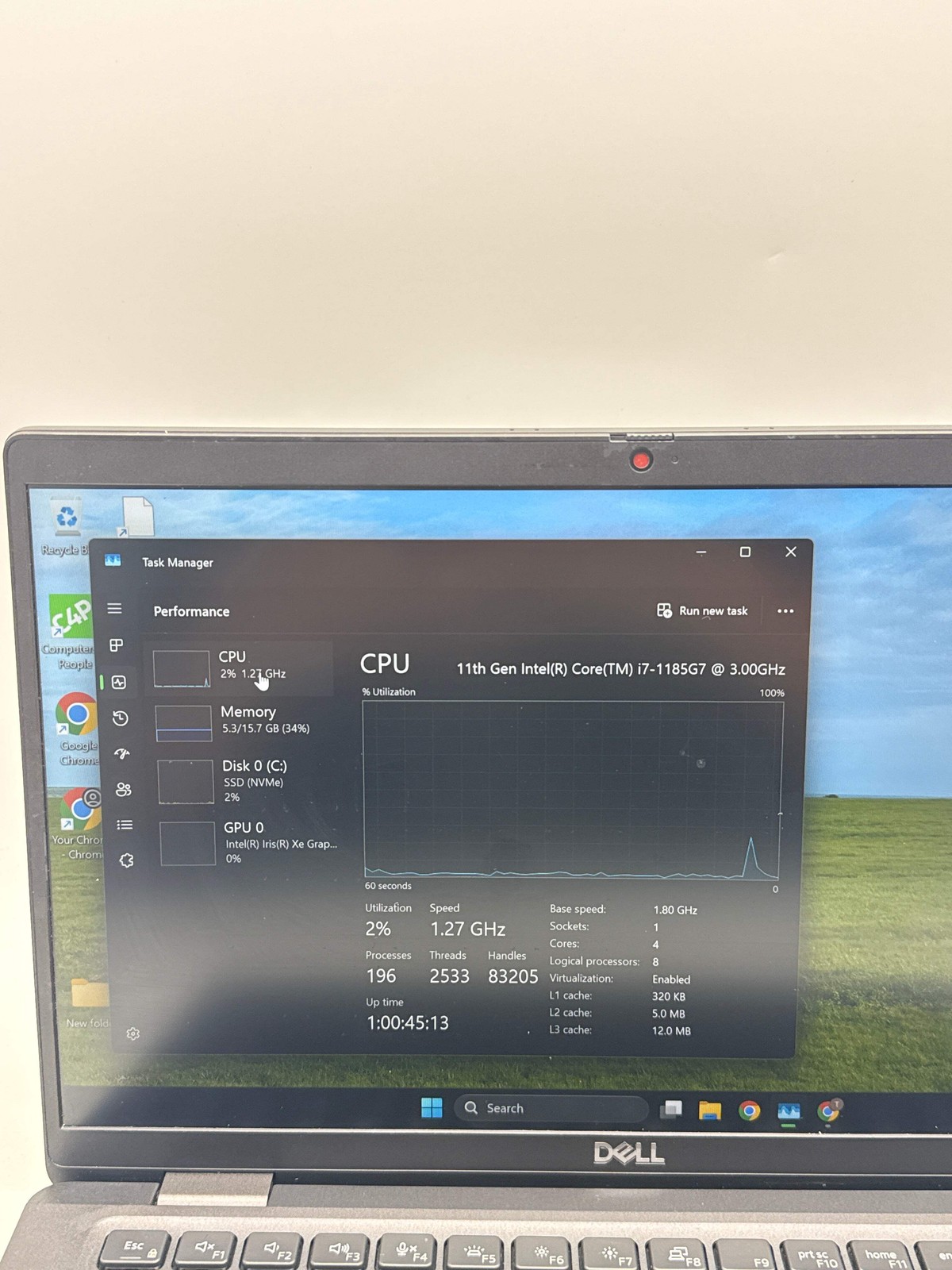 Dell Latitude 7320 13.3″ Core i7-1185G7 16GB RAM 256GB SSD Black For Parts