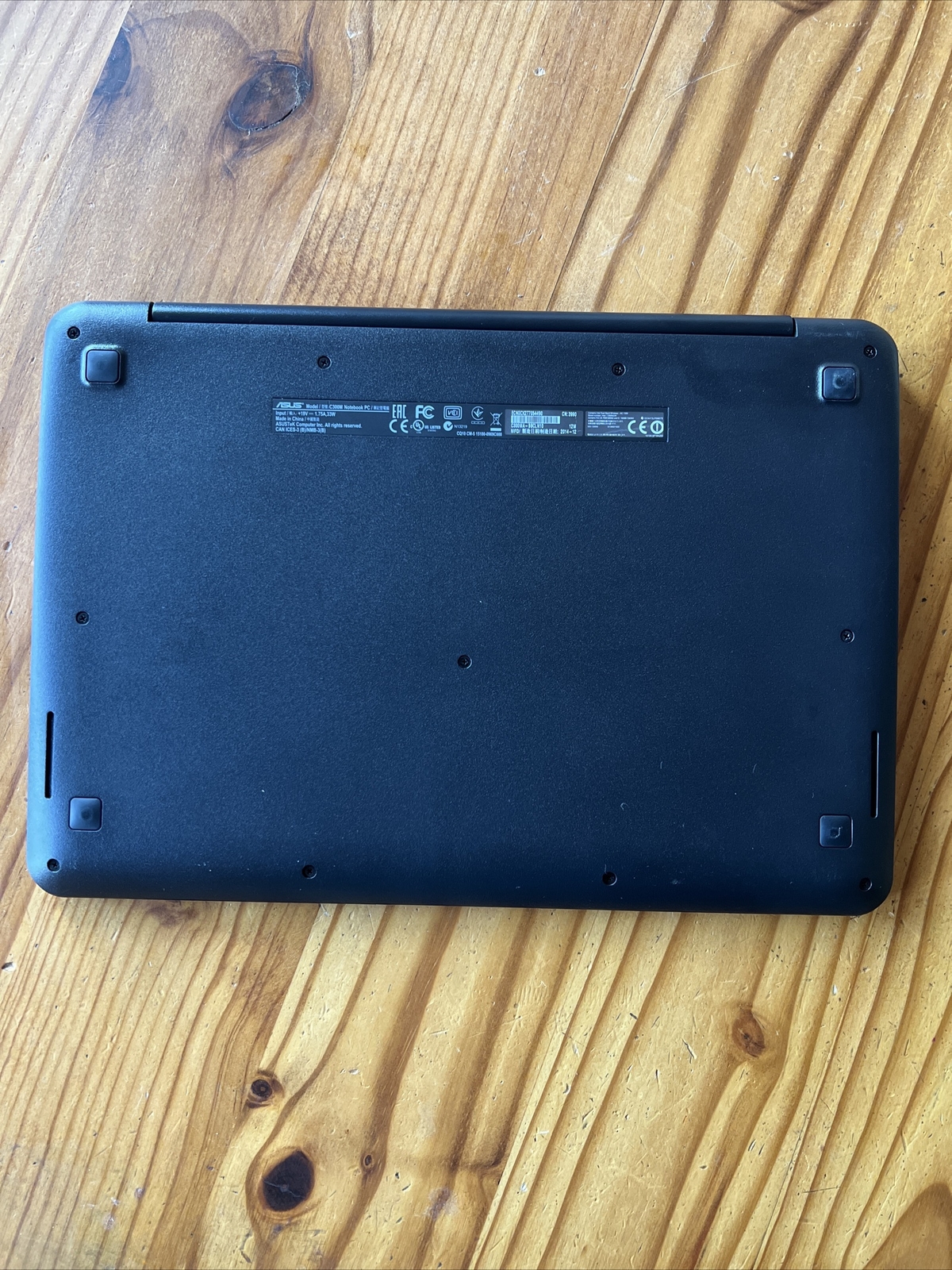 ASUS C300M 11.6 inch (16GB, Intel Celeron N, 2.16GHz, 2GB) Chromebook – Black –