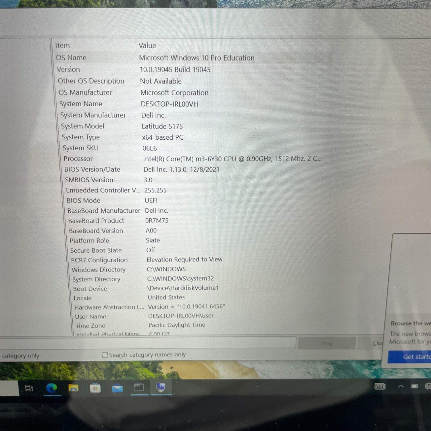 Broken Dell Latitude 5175 11.6″ M3-6Y30 0.90 4GB RAM 128GB SSD-Small Crack