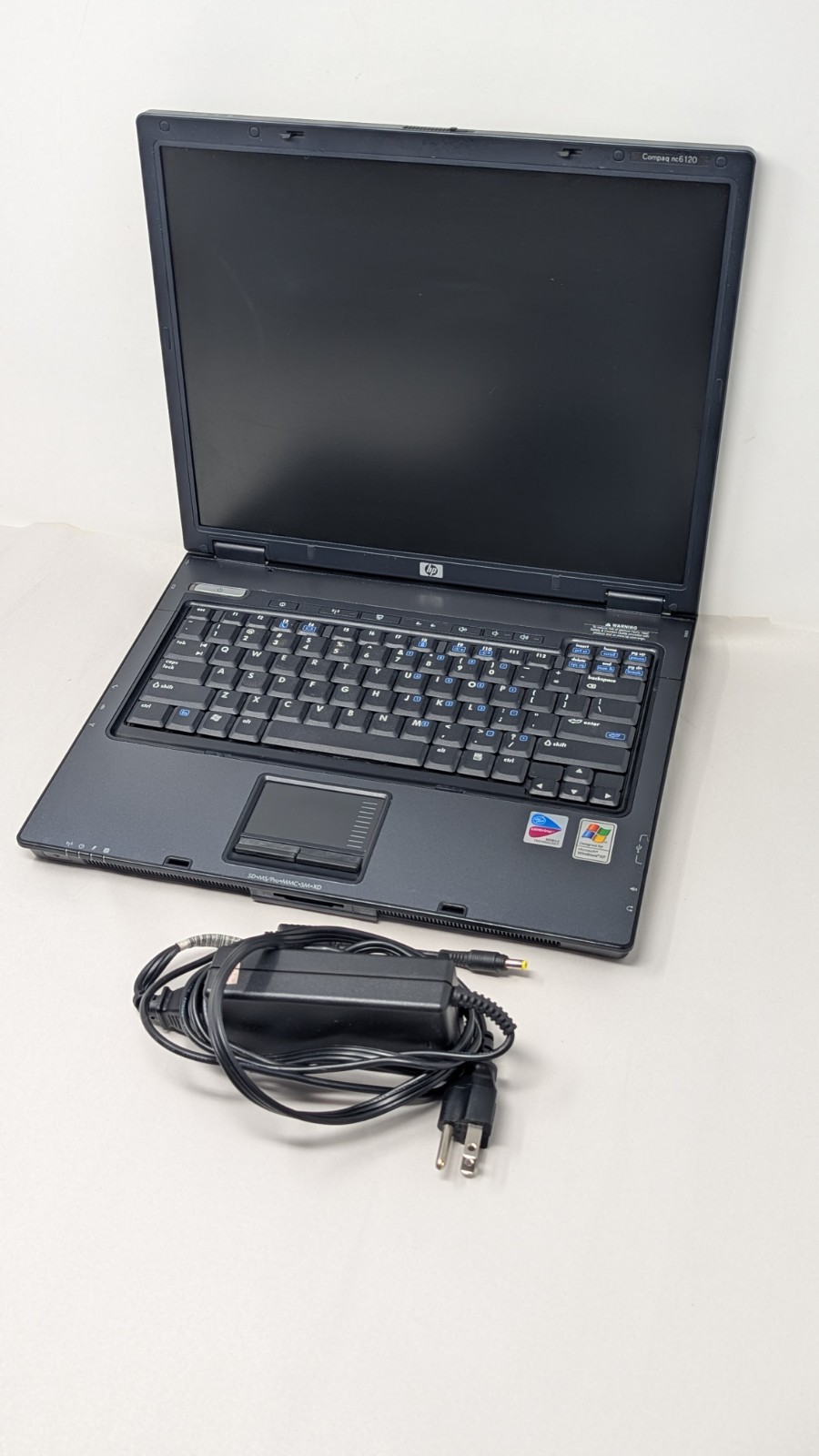 HP Compaq NC6120 Laptop RS232 Parallel XP Celeron Office 2GB Charger See Details