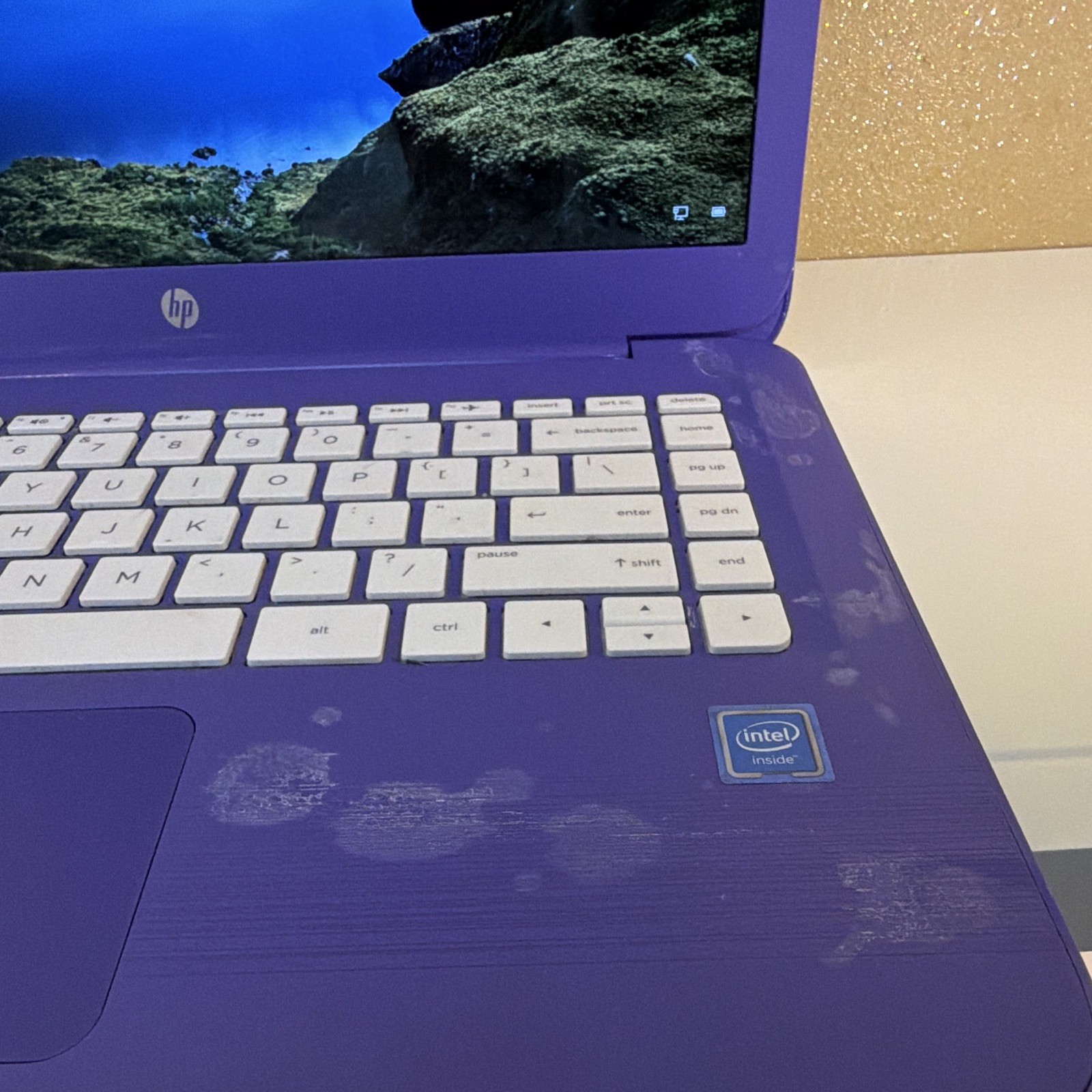 HP Stream 14″ Laptop Intel Celeron 1.6GHz 4GB 32GB eMMC Win10 Purple