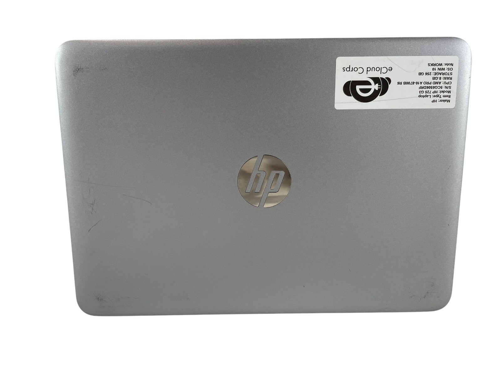 HP Elitebook 725 G3 AMD PRO A10-8700B R6 8GB 256GB Win10