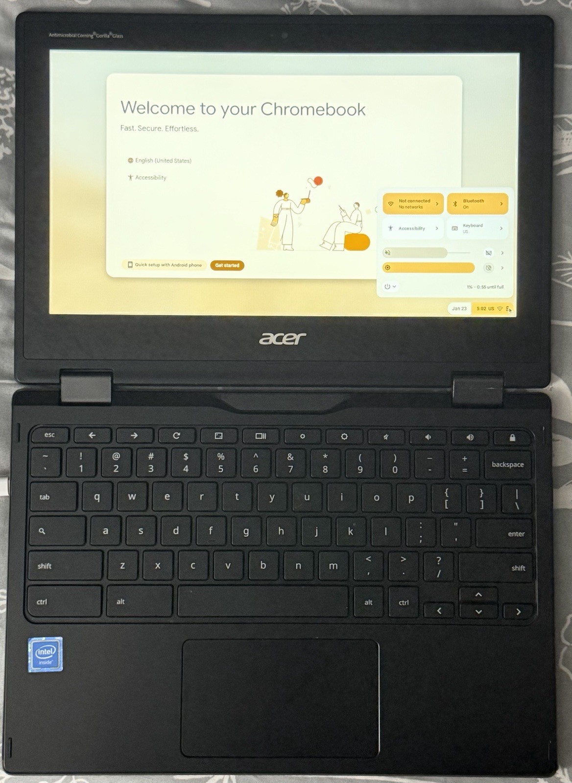 Acer R752T Chromebook 11.6″ Touchscreen Intel Celeron 4GB RAM 32GB SSD WiFi