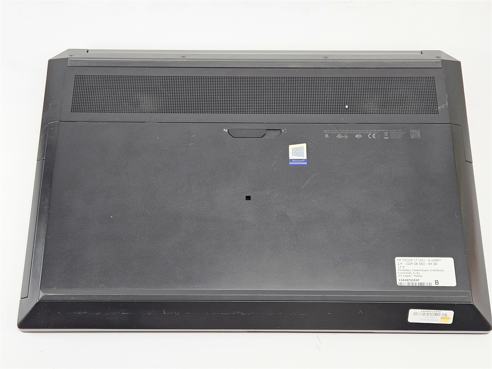 HP ZBook 17 G6 Intel Xeon E-2286M 64GB 1TB SSD RTX 4000 17.3″ No OS