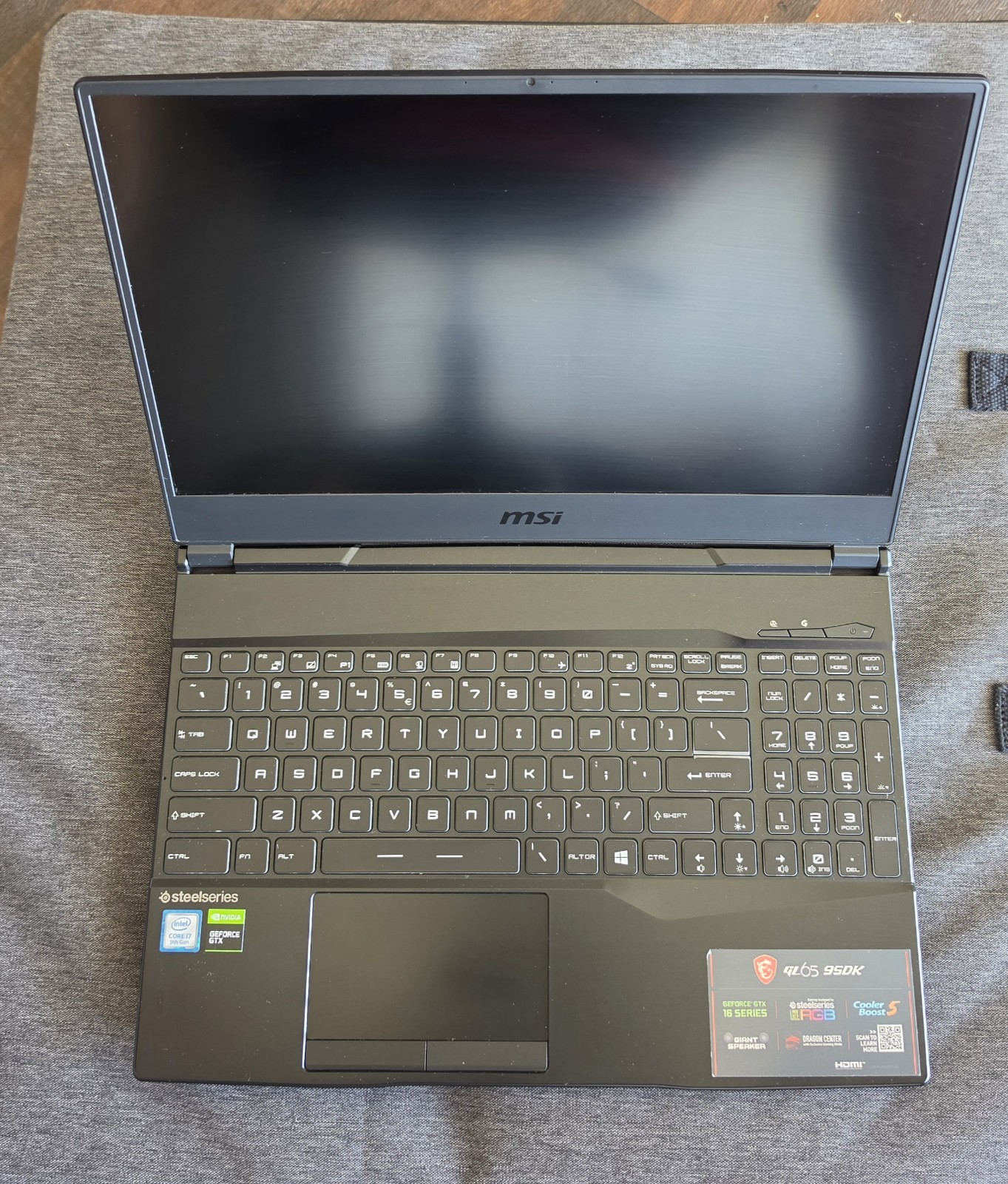 MSI GL65 9SDK 15.6″ 120Hz i7-9750H 32GB RAM 2.3TB SSD GTX 1660 Ti Win11