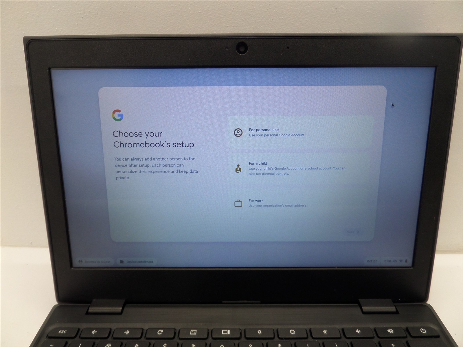 Lenovo 100e Chromebook 2nd Gen MTK 81QB MT8173C 1.8GHz CPU 4GB RAM 32GB eMMC