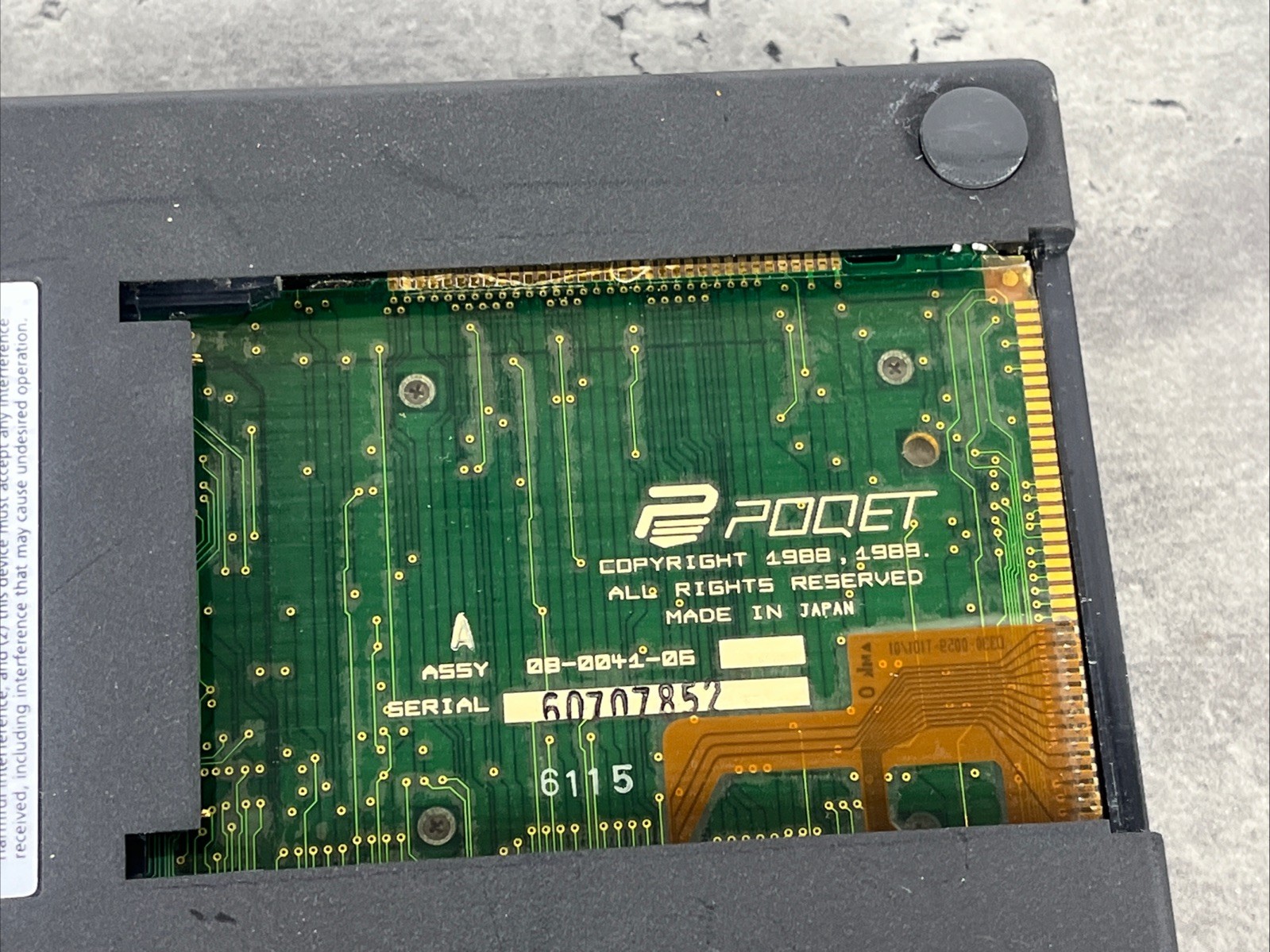 The Poqet PC Vintage Laptop for Parts Or Repair PQ0164 Untested