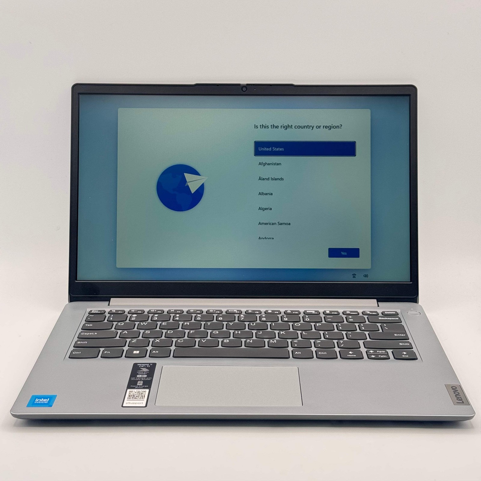 Lenovo Ideapad 1 Laptop Intel Celeron N4500 4GB 128GB Silver READ
