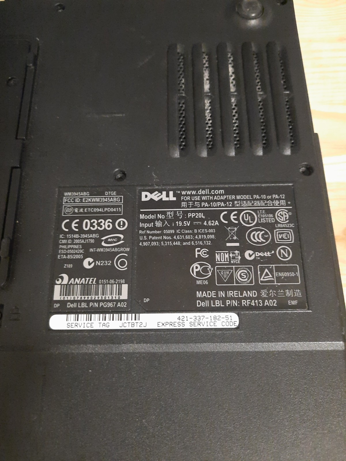 Dell Inspiron 6400 Laptop 15.6” Intel T2050 1.60GHz 2GB RAM 160GB HDD Windows XP
