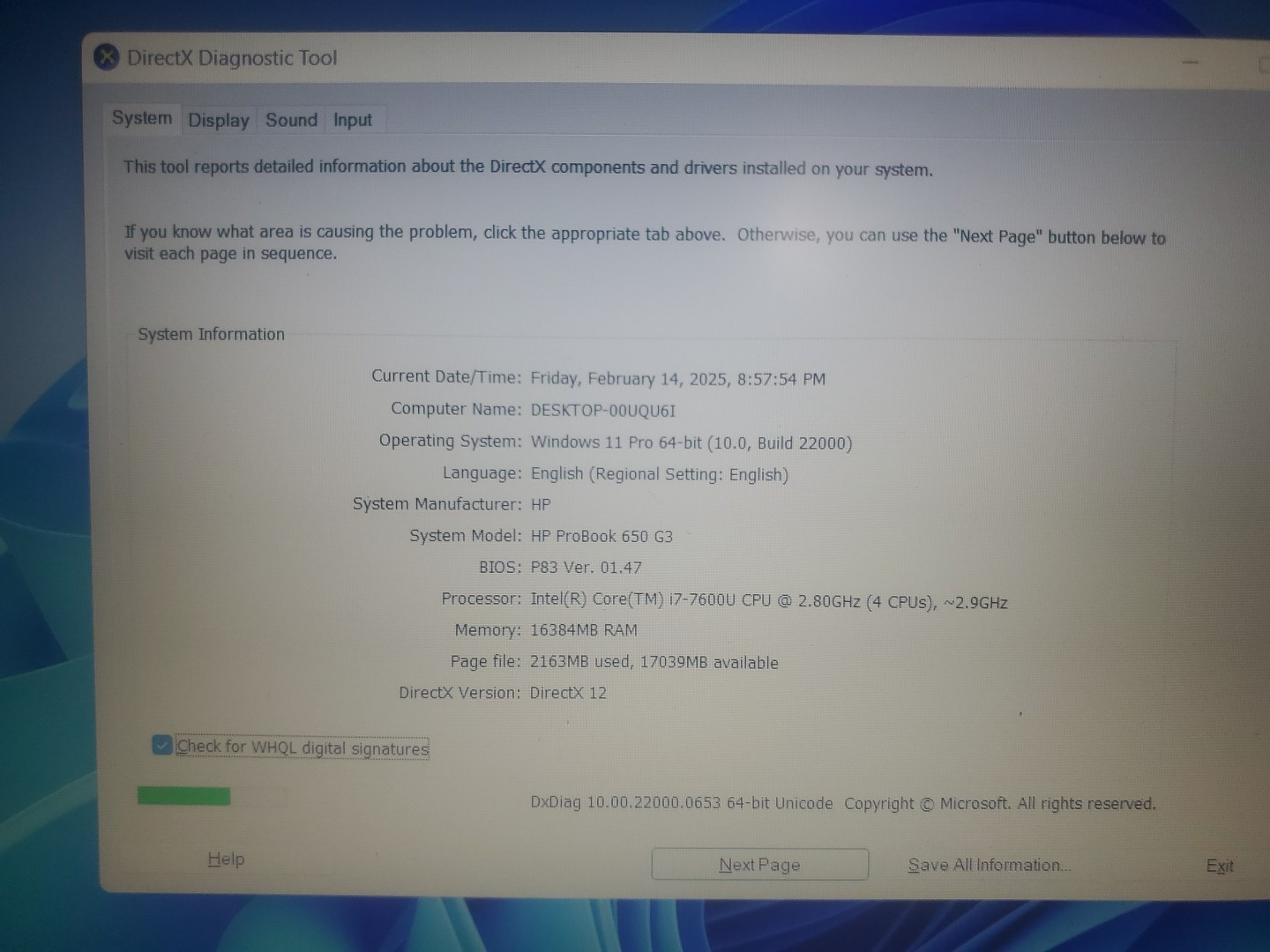 HP ProBook 650 G3 i7-7600U, 16GB 480gb
