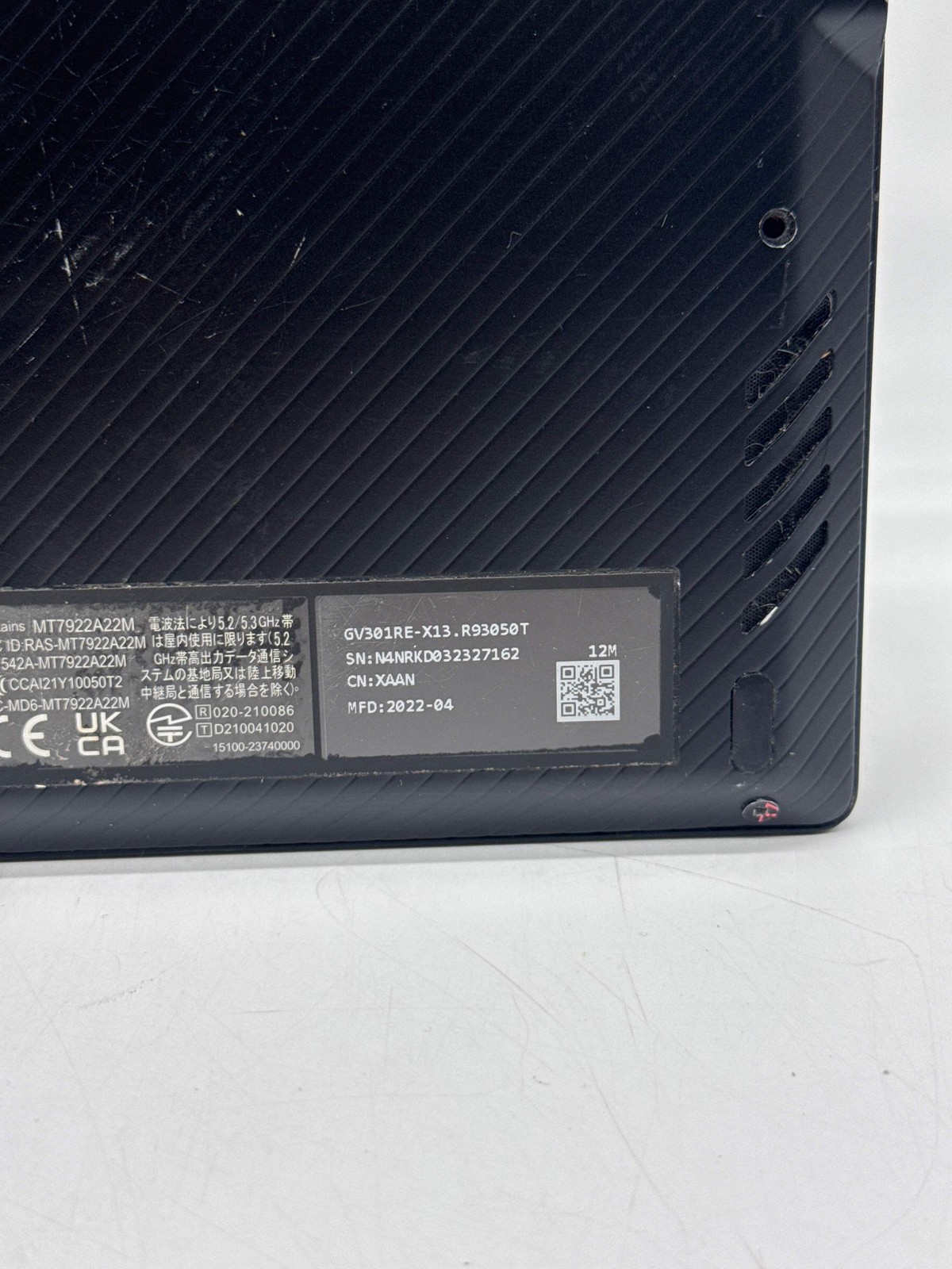 Asus ROG Flow GV301R Ryzen 9 6900HS 16GB 1TB SSD RTX 3050 Ti – For Parts