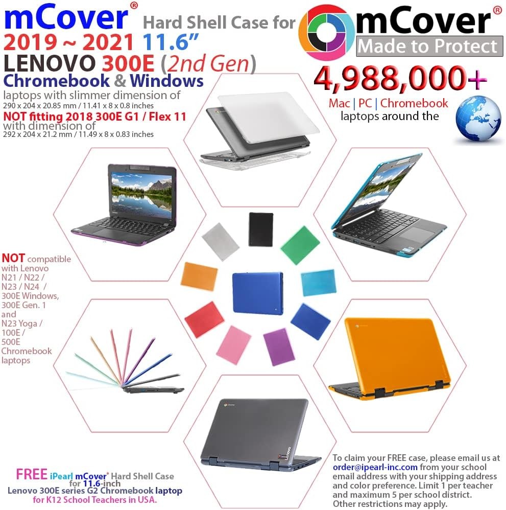 mCover Case Compatible with 300E 2nd Generation Chromebook and Windows 2 in 1