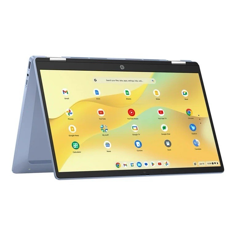 HP Chromebook X360 14″ FHD Touch, Intel N100, 4GB RAM, 64GB eMMC, Sky Blue
