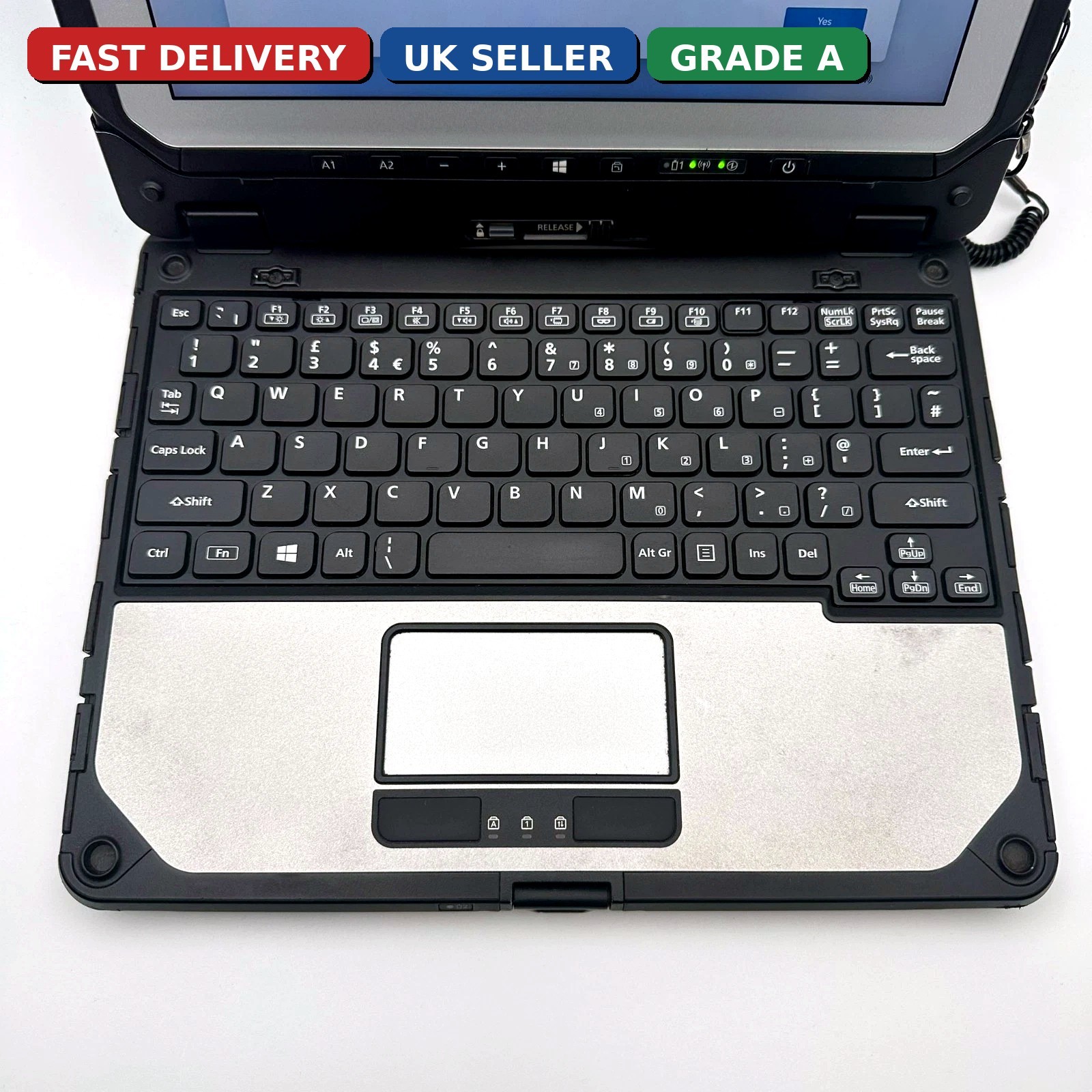 Panasonic Toughbook CF-20 MK2 i5 8GB Win 11 Rugged Tablet Laptop 4G GPS 2 x Bat