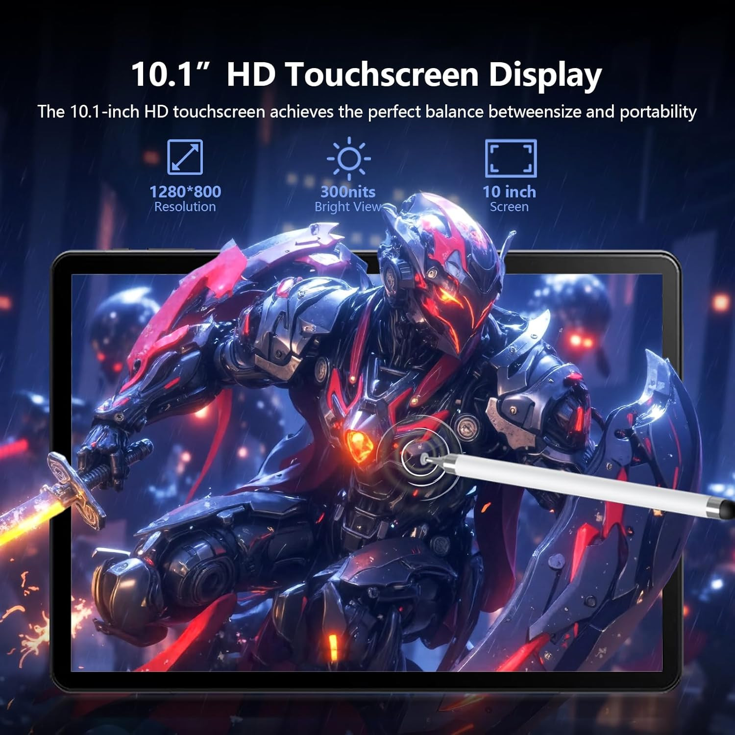 10.1″ 2 in 1 Tablet/Laptop Computer, 12GB RAM+256GB SSD, Touchscreen Laptops wit