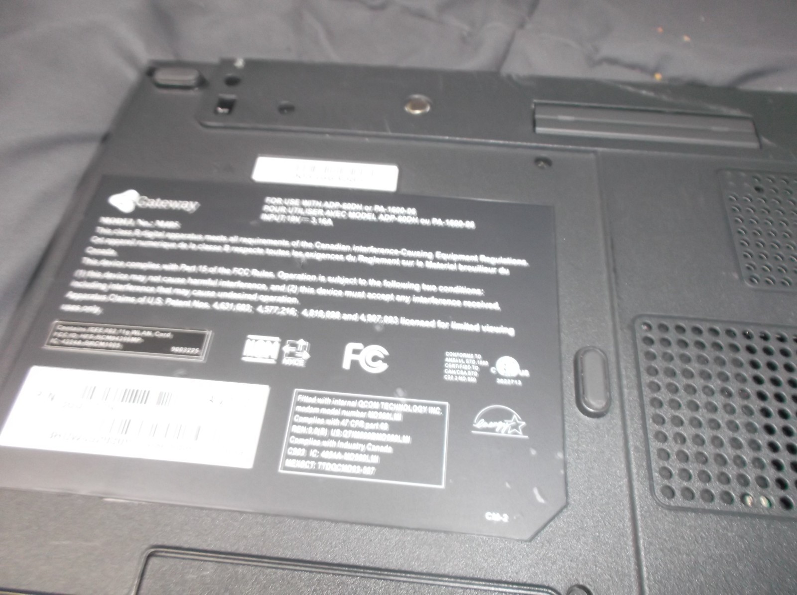 Vintage Gateway M405 Pentium M 1.6GHZ 20GB HD WINDOWS XP