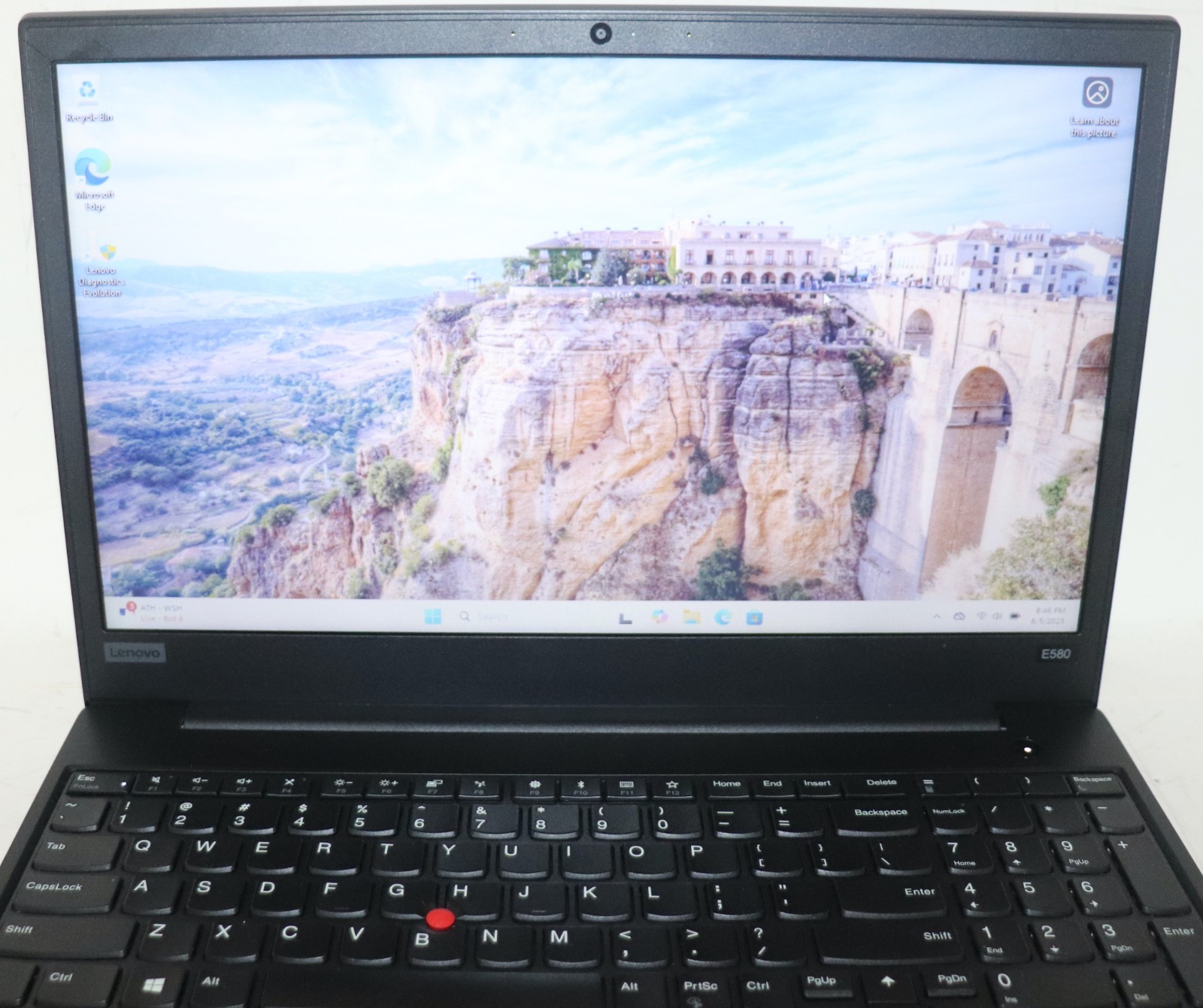 Lenovo ThinkPad E580|Intel Core i5@2.50 GHz|16GB RAM|256GB SSD|Win11|Webcam
