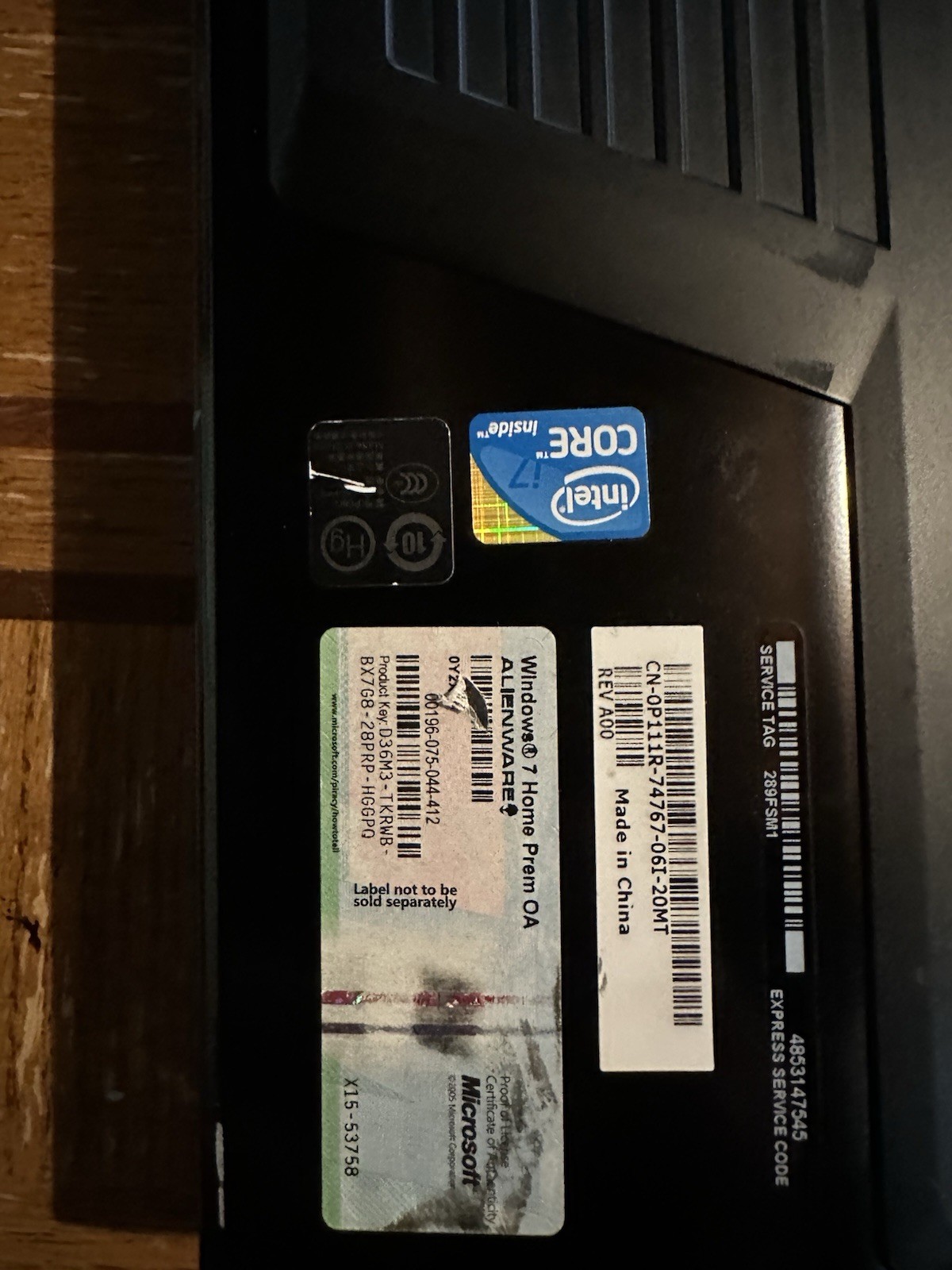 Alienware M15x For Parts/Repair READ DESC
