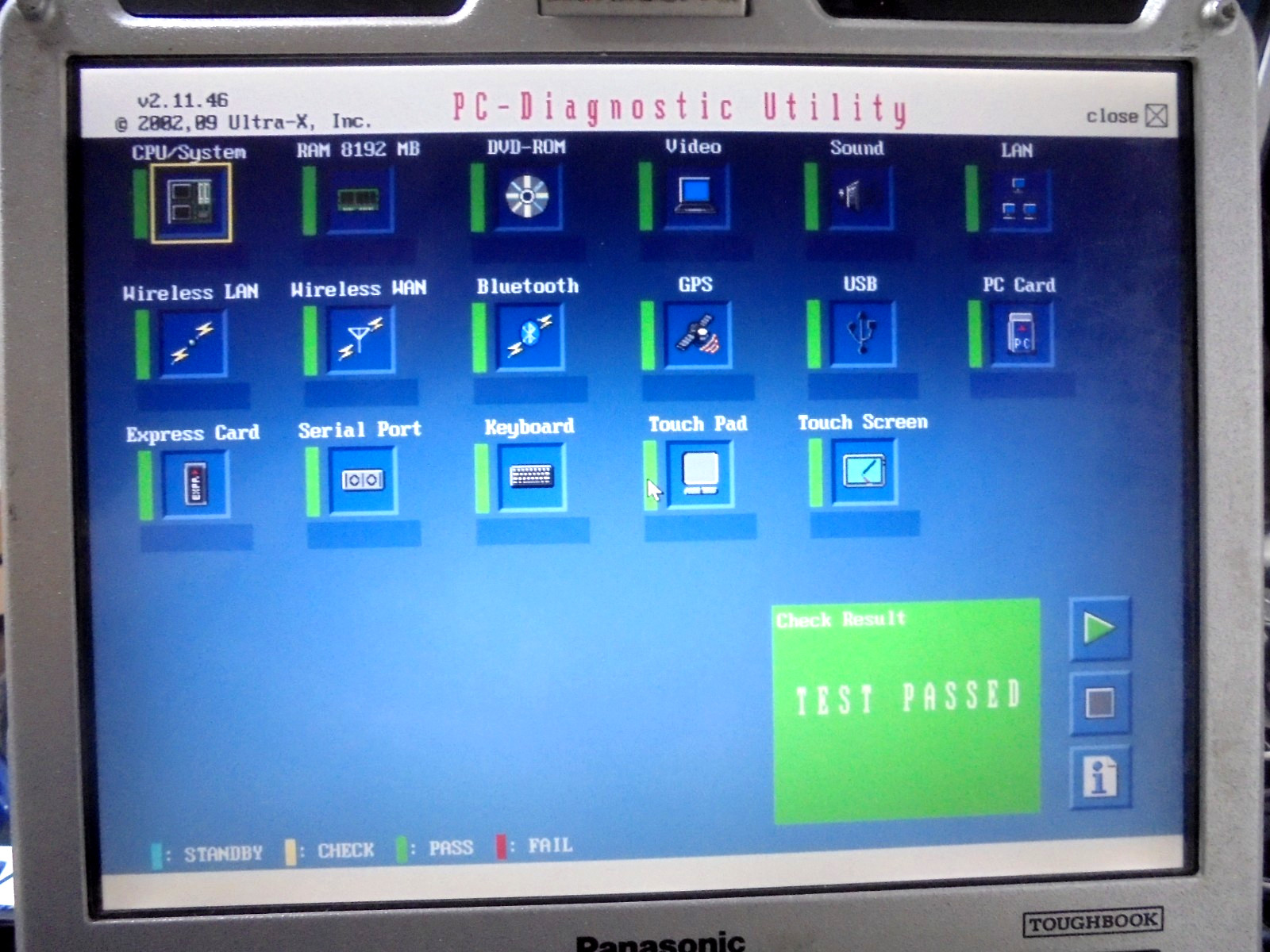 Panasonic Toughbook CF-31 MK4,i5-3340M @2.7GHz. NO HDD,NO caddy & NO Power Adapt