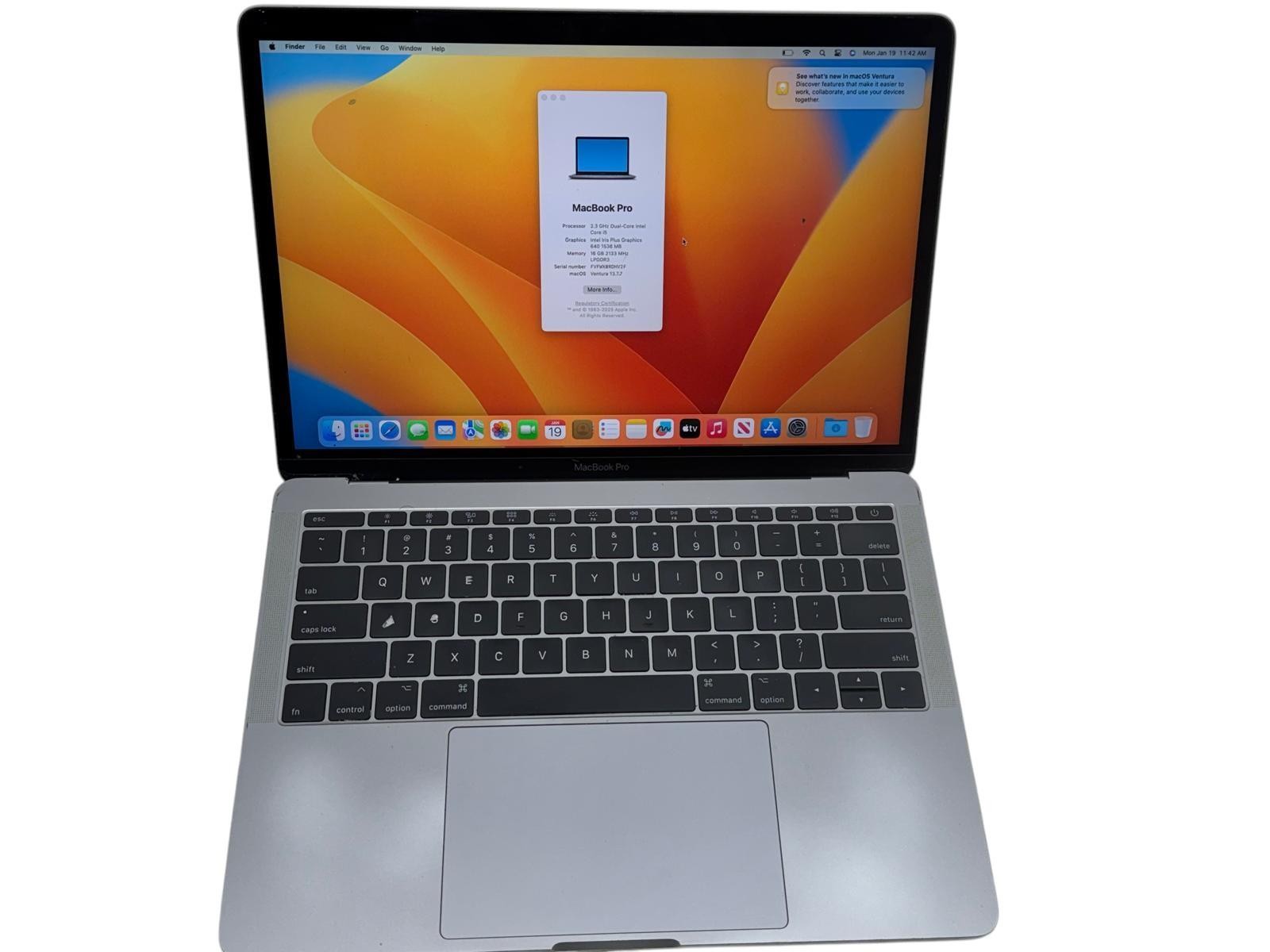 Apple MacBook Pro 2017 13″ Intel Core i5 16GB RAM 500 GB SSD *Read*