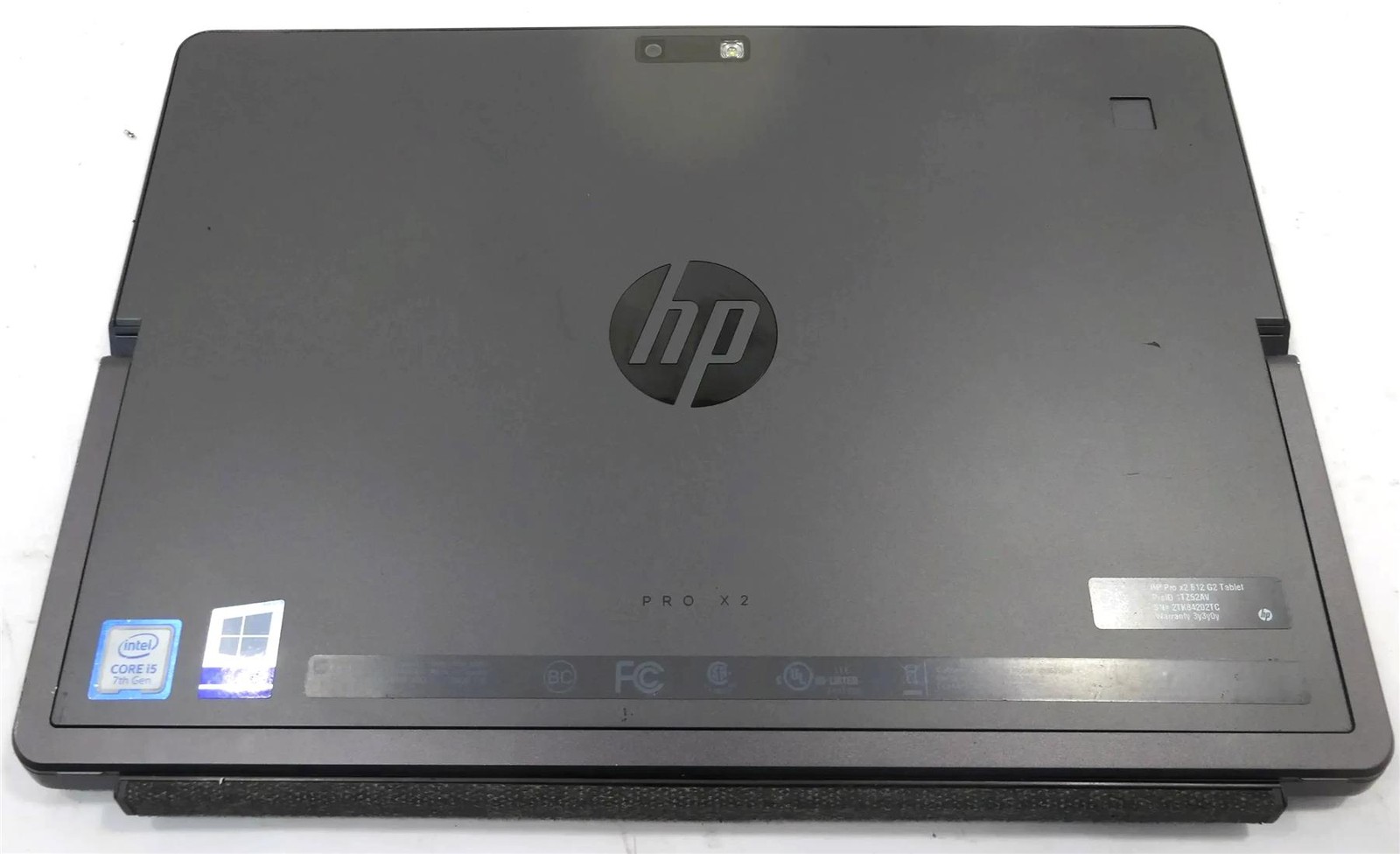 HP Pro X2 612 G2 Tablet Core i5-7Y54 1.20GHz 8GB 256GB SSD