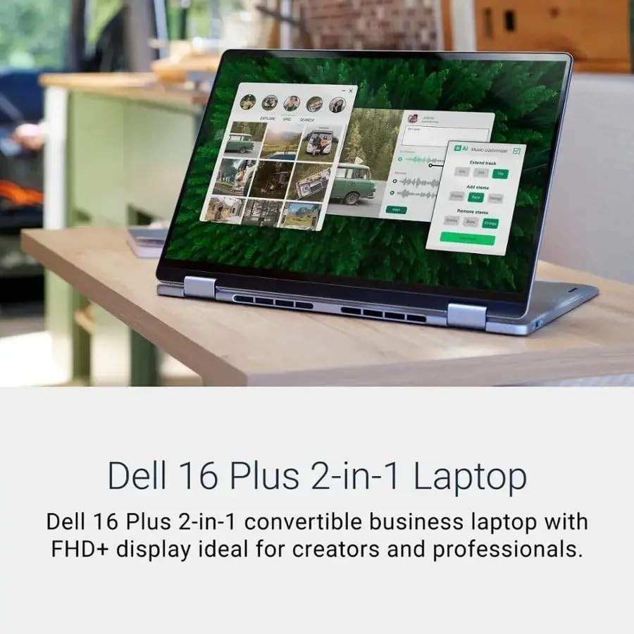 Dell Plus 2-in-1 14″ WUXGA Touchscreen Laptop Intel Core Ultra 7 256V 2TB SSD
