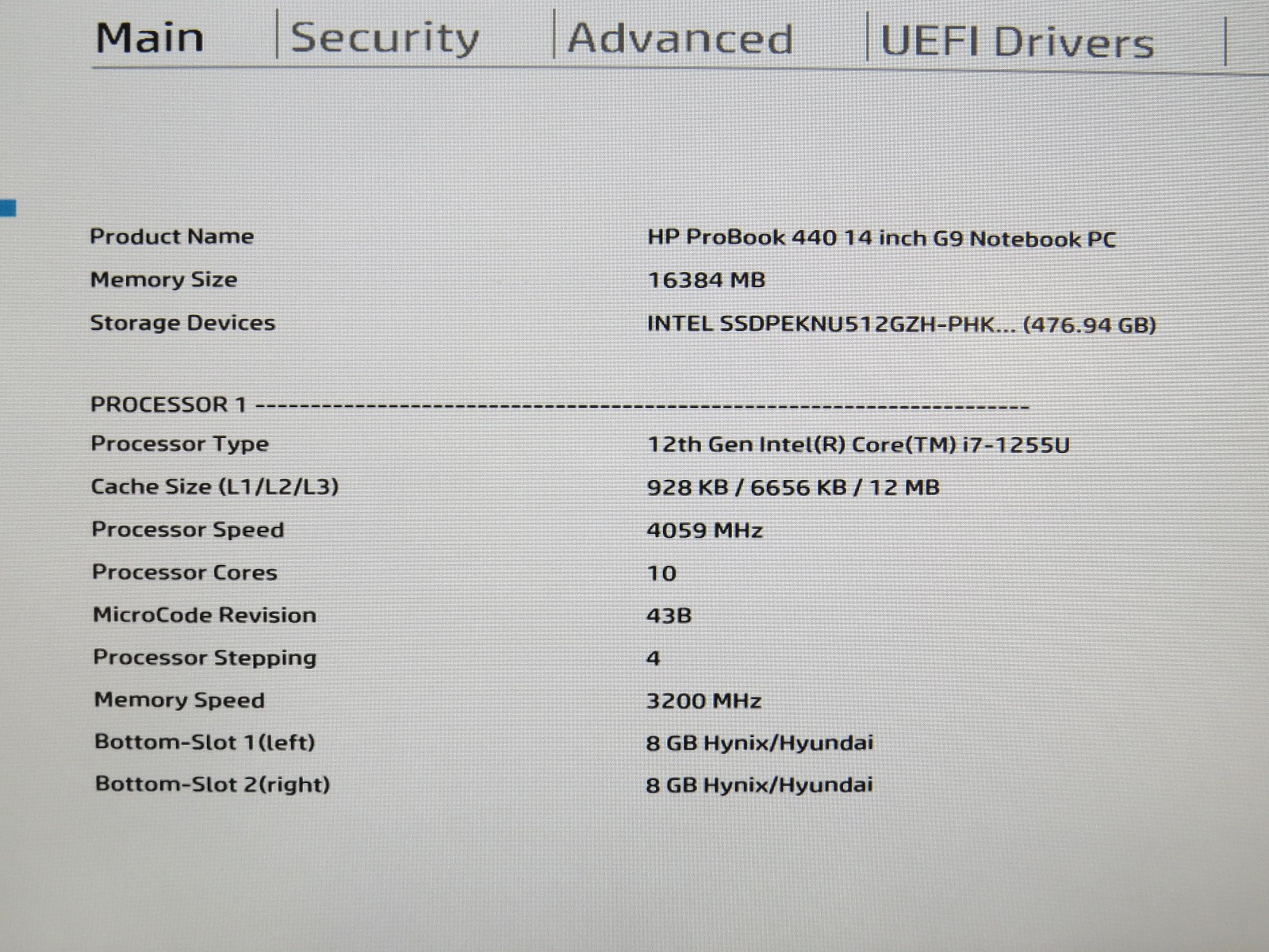 HP ProBook 440 G9 i7-1255U @ 1.7GHz | 16GB DDR4 | 512GB SSD | 14″ | Win 11 Pro