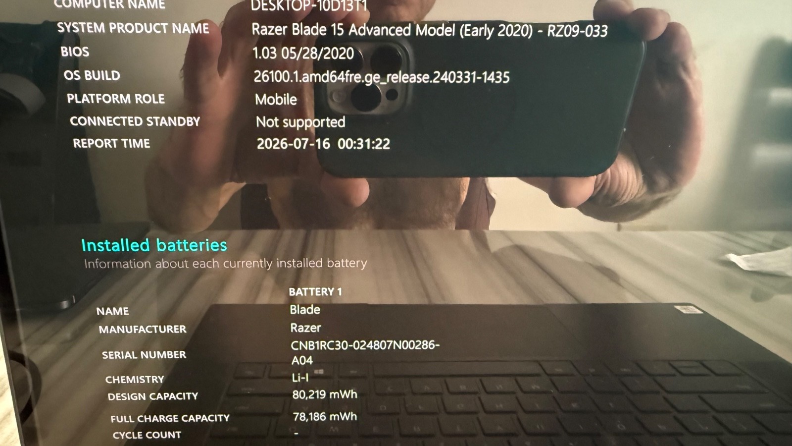 Razer Blade 15 Advanced 300Hz FHD i7-10875H 2.3GHz 16GB 1TB RTX 2080 Super Max-Q