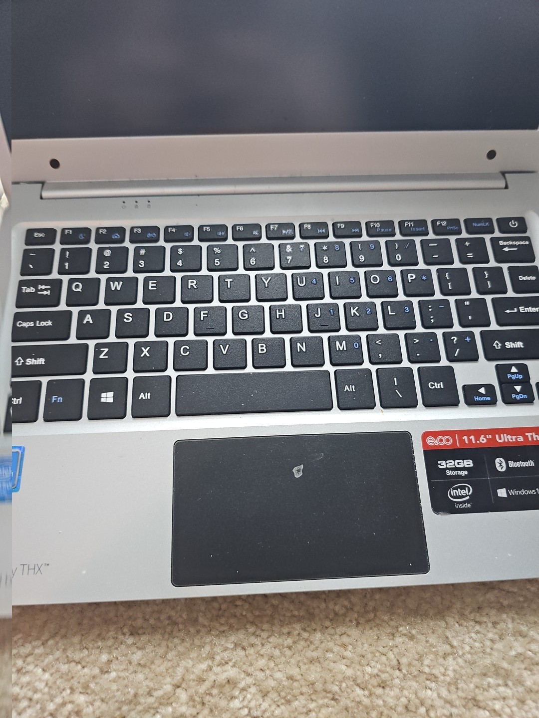 EVOO EV-C-125-3 11.6″ Ultra Thin Win10 Intel Atom 32gb Laptop – Untested & AS IS