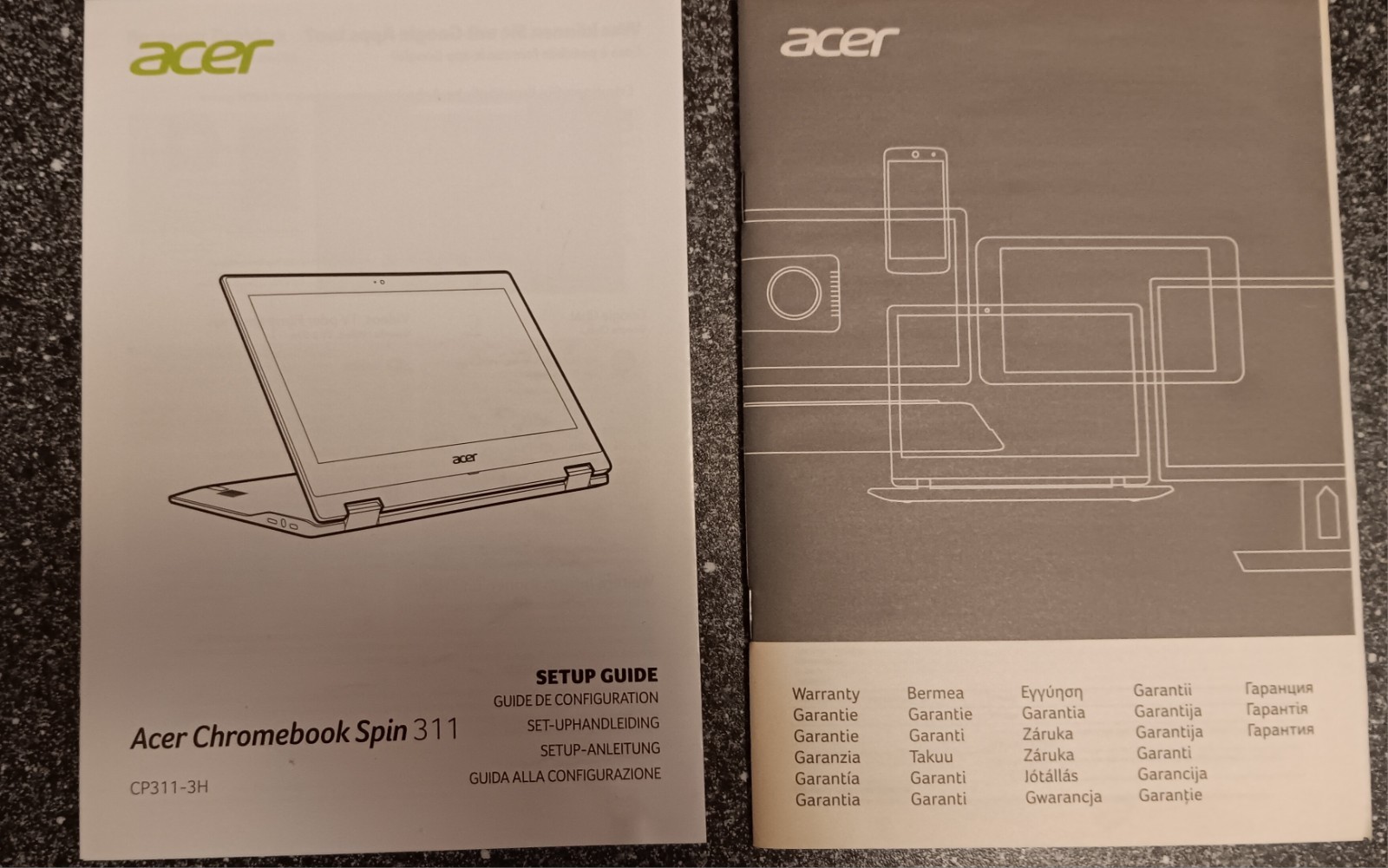 Acer Chromebook Spin 311 CP311-3H series 11.6” touch mint condition 64 GB, 4 GB.