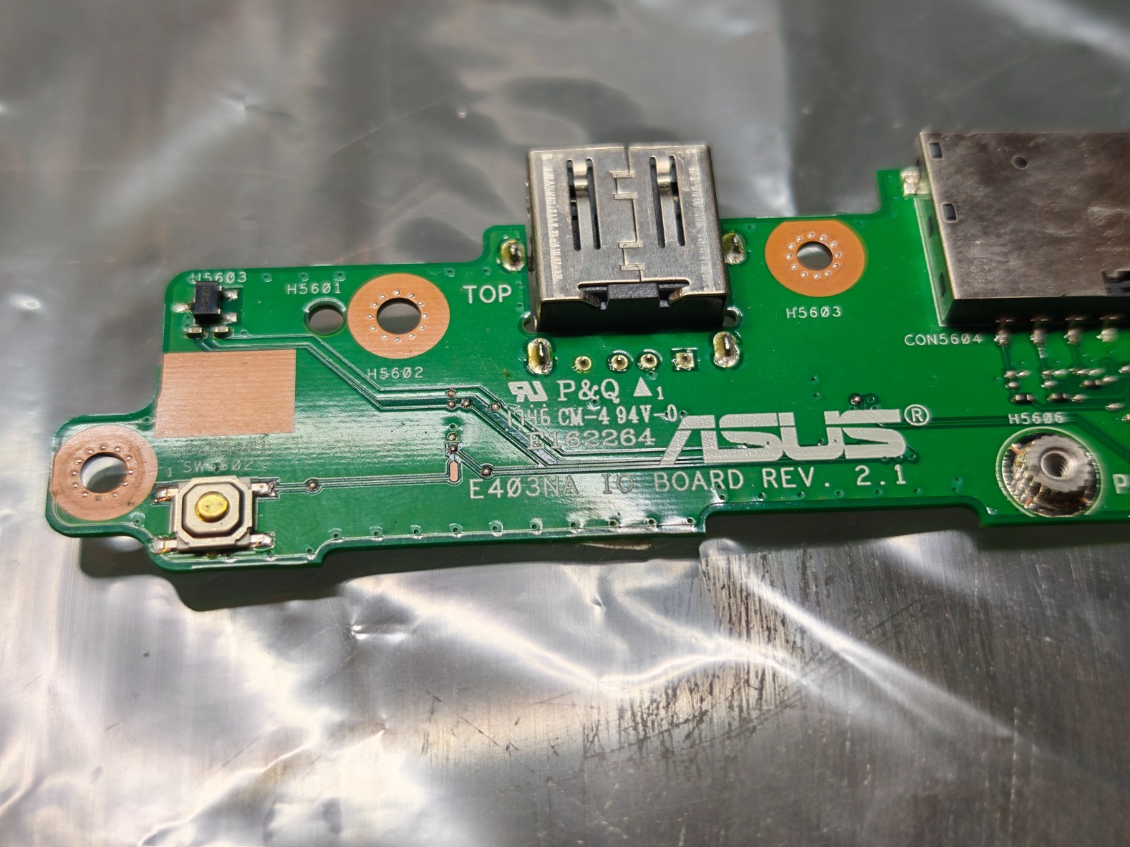 ASUS E403 USB SD CARD POWER BUTTON ON E403NA IO BOARD REV. 2.1 #