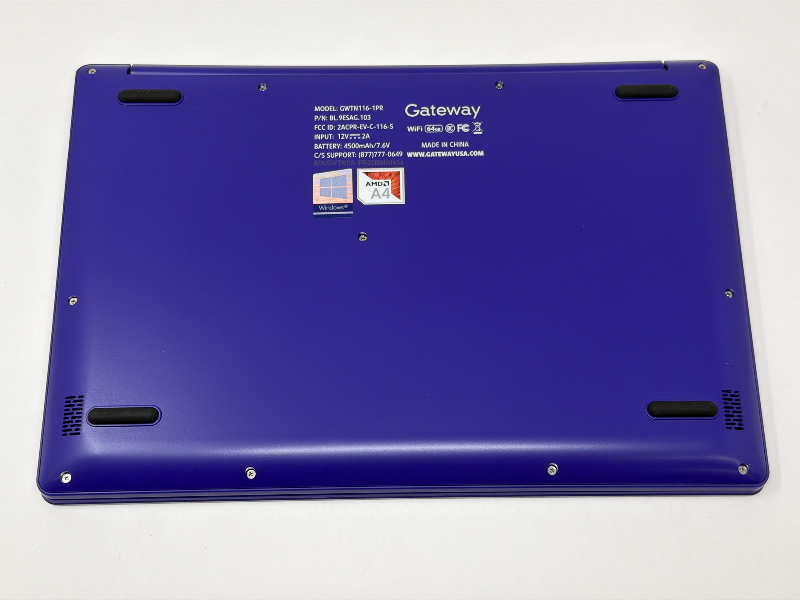 Gateway Ultra Slim Notebook AMD A4-9120E 1.5GHz 64GB 4GB 11.6in New Open Box