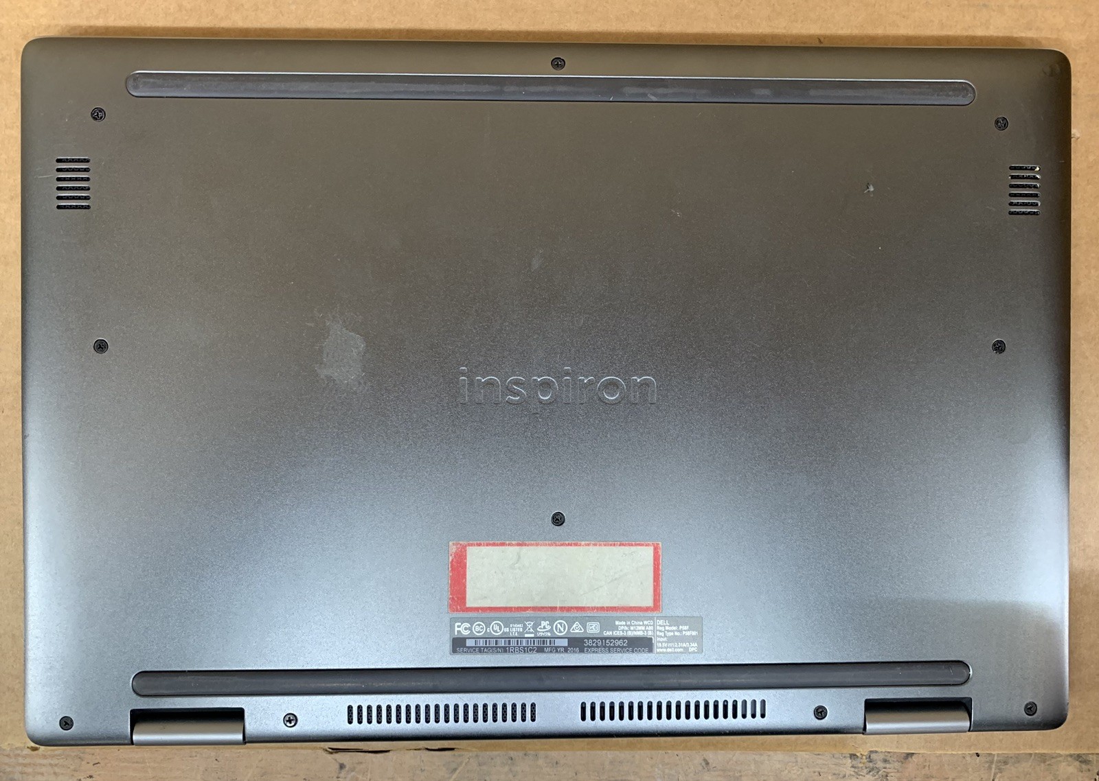 Inspiron 15-7579 TOUCH 2-IN-1 Intel Core i7-7500U@2.70GHz 12GB DDR4 RAM NO SSD
