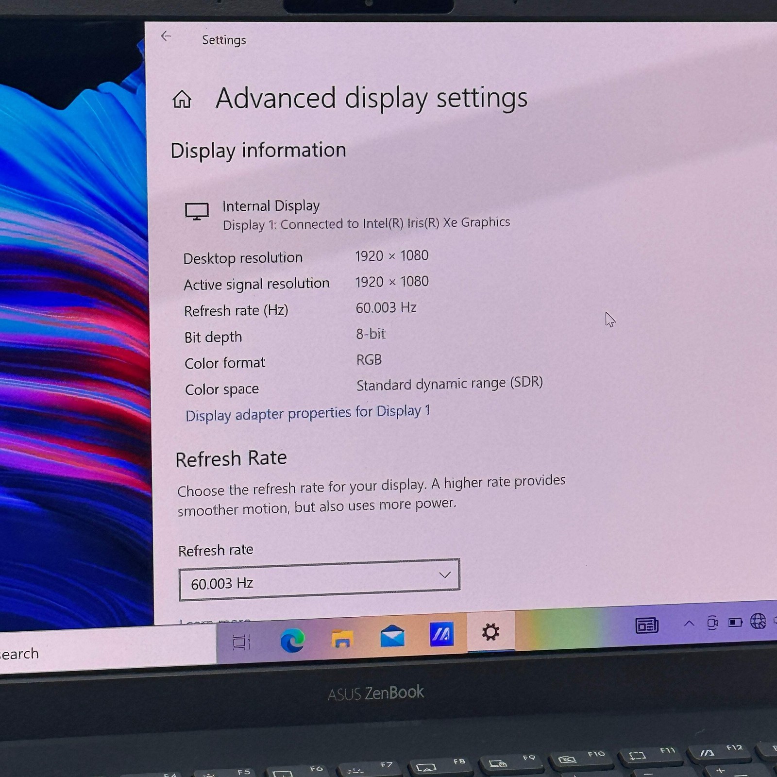 Asus Zenbook 13 UX325E 13.3″ i5-1135G7 2.4GHz 8GB RAM 256GB SSD