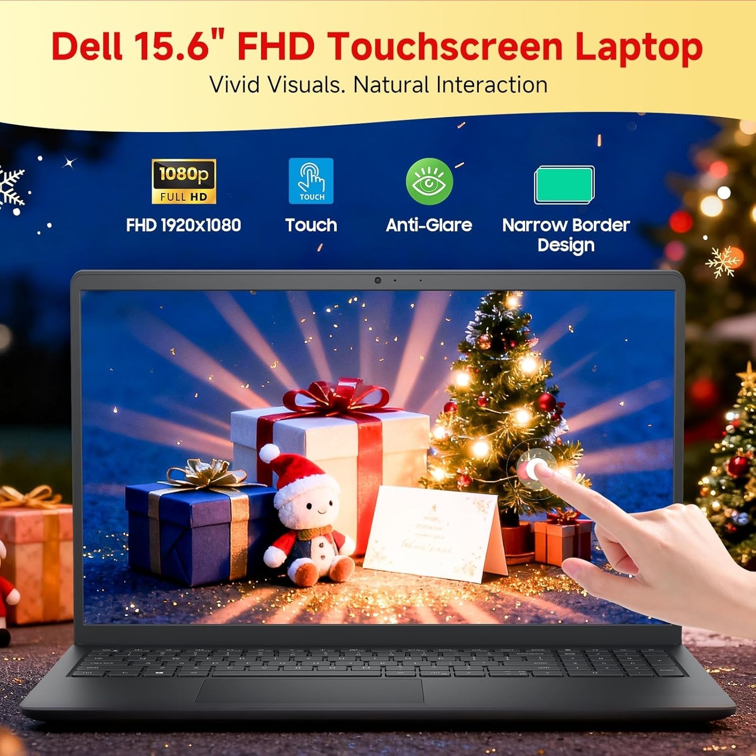 Dell Inspiron 15.6″ Touchscreen Laptop, Ryzen 7 7730U, 16GB RAM + 1TB SSD