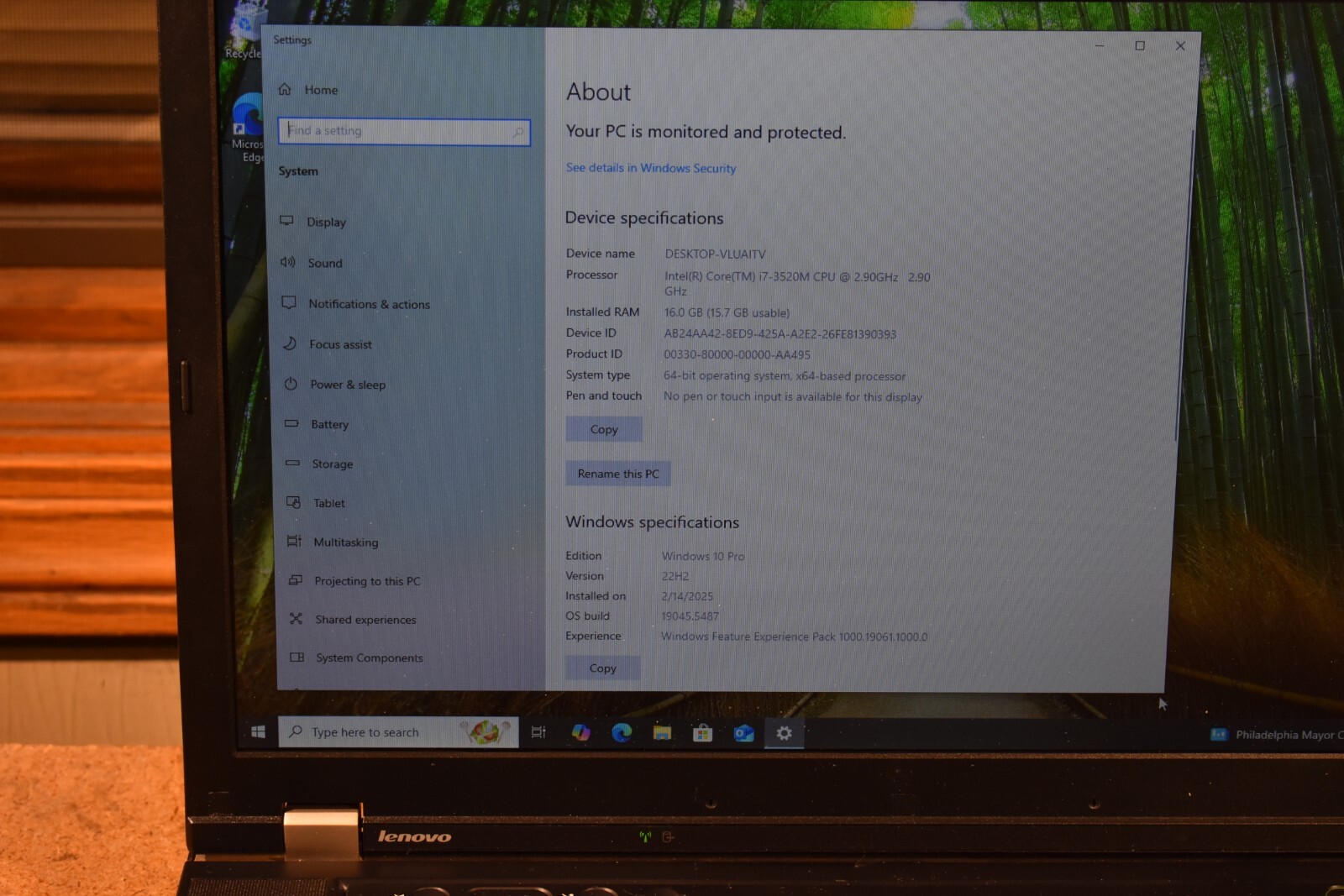 Lenovo ThinkPad T530 Core i7-3740QM 2.7GHz 16GB 500GB SSD NVidia 5400 Windows 10