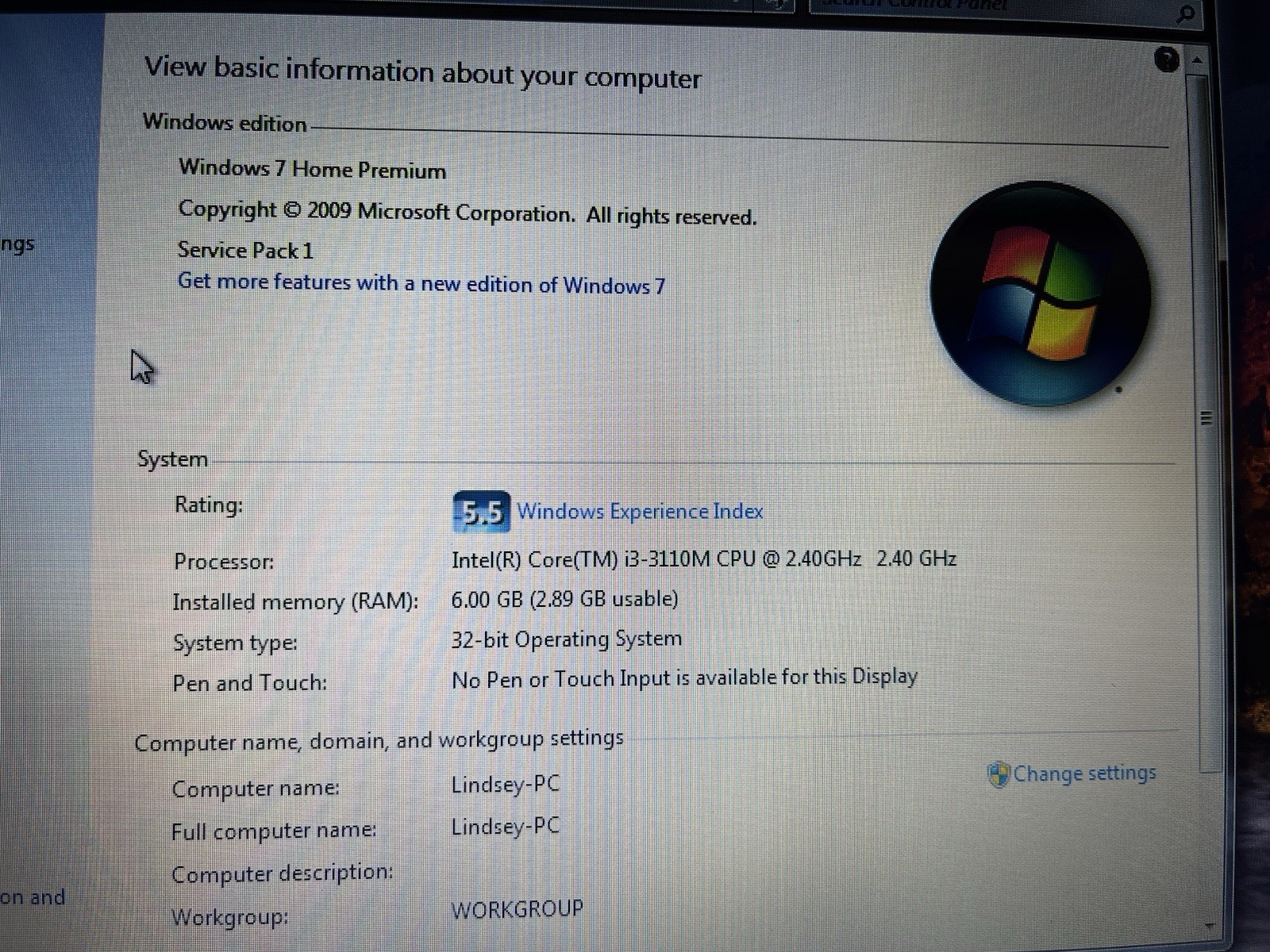Toshiba Satellite C655D-S5200 15.6″ AMD C-50 1.00 GHz 6GB RAM 500GB HDD