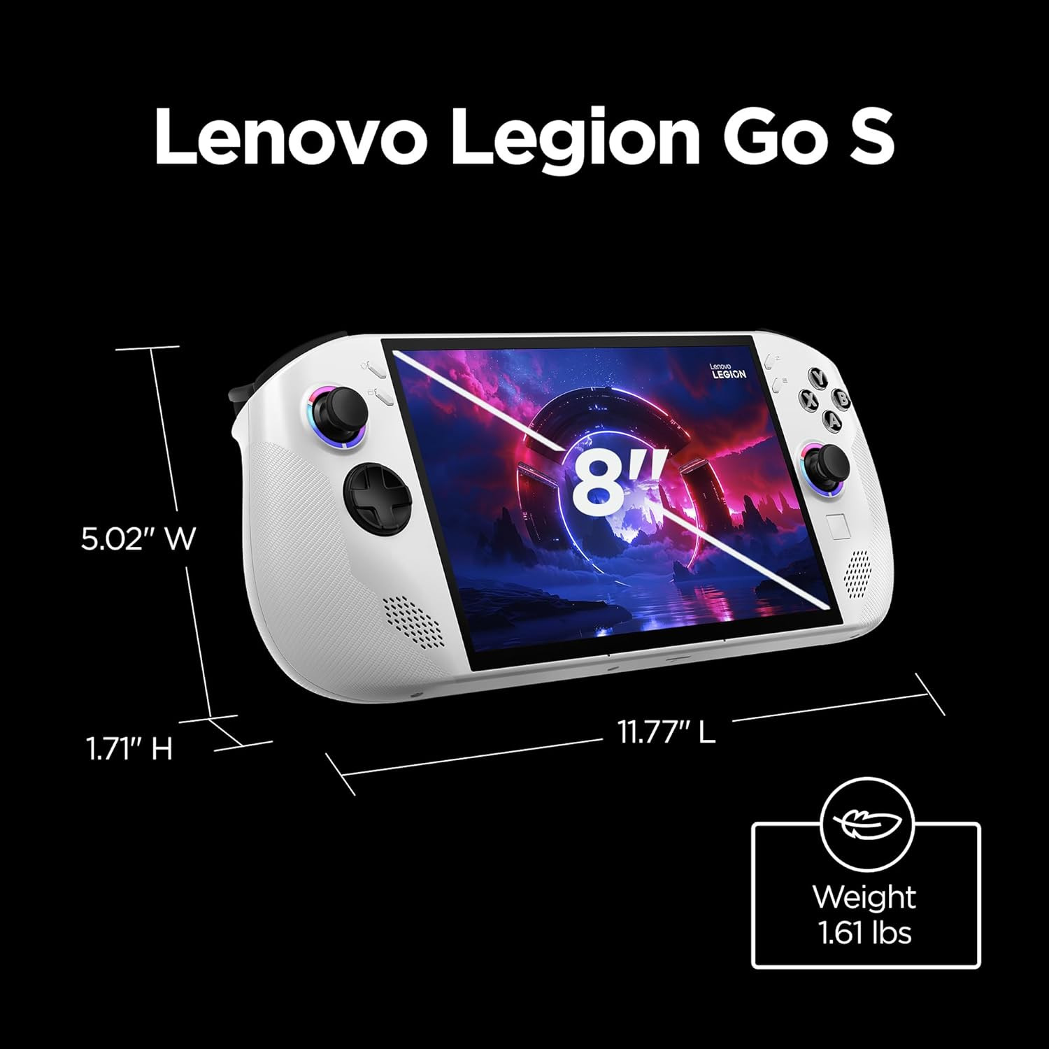 Legion Go S – 2025 – Mobile Gaming Console – AMD Radeon Graphics – 8″ Puresight