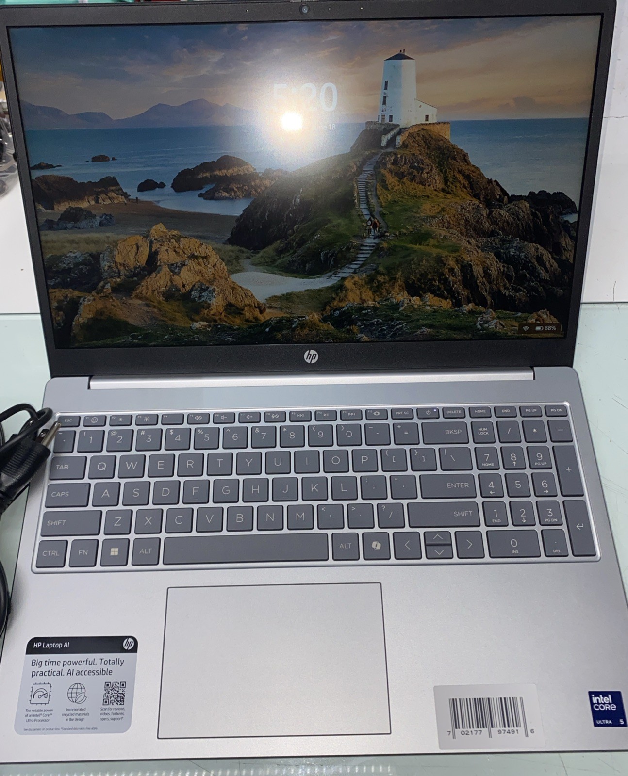 HP 15.6″ FHD Touchscreen Laptop Intel Ultra 5-255U 8GB RAM 512GB SSD – Silver