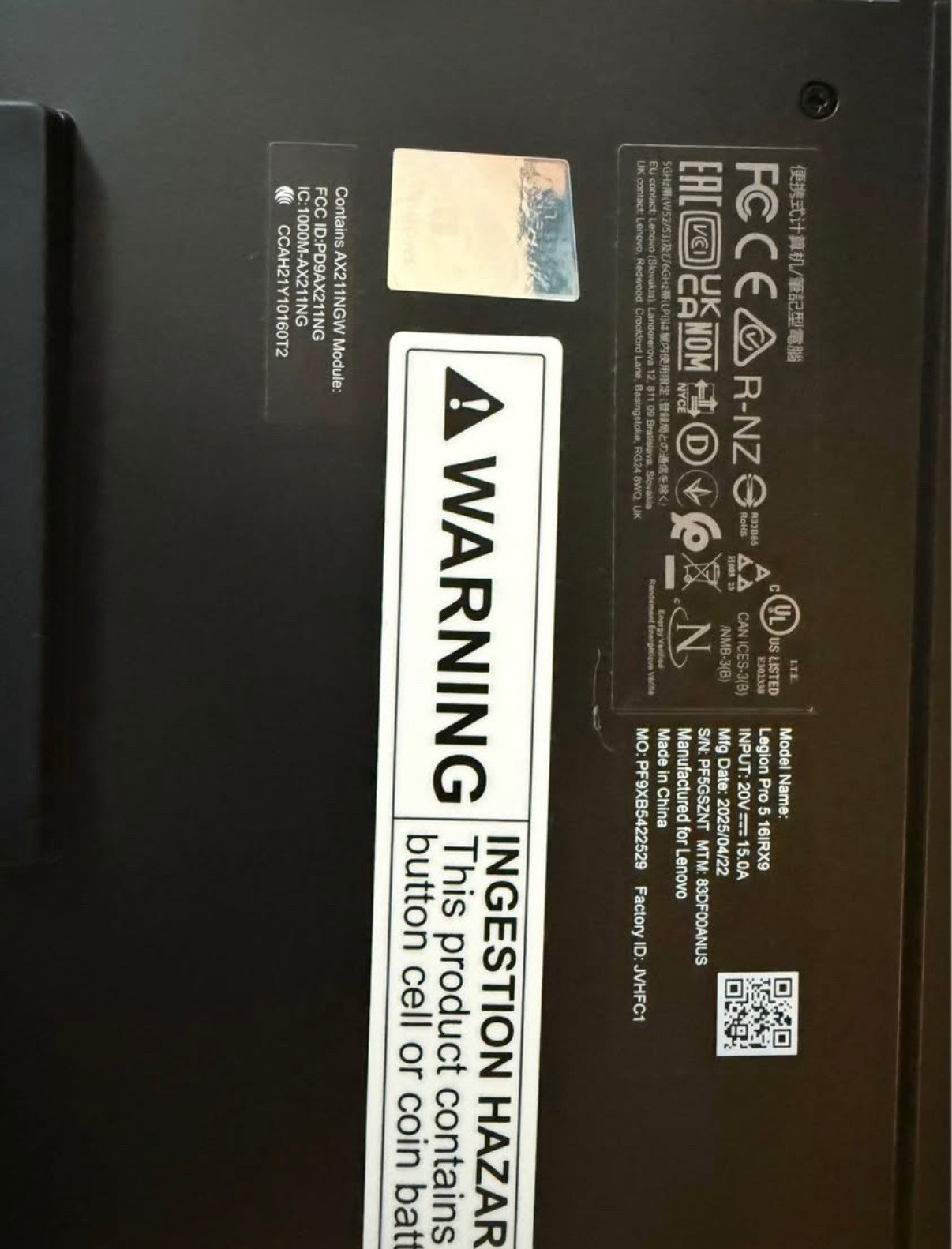 Legion Pro 5i Gen 9 Intel (16″) with RTX™ 4060 gaming computer