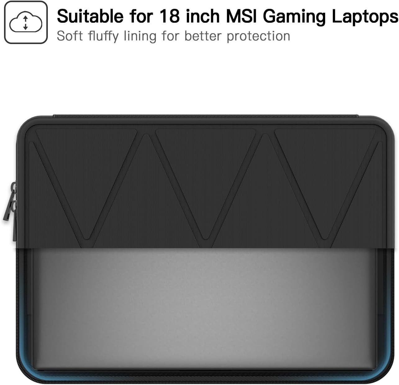 Hard EVA Protective Sleeve Case for MSI Gaming Laptops Titan 18 HX A14V/Raider 1
