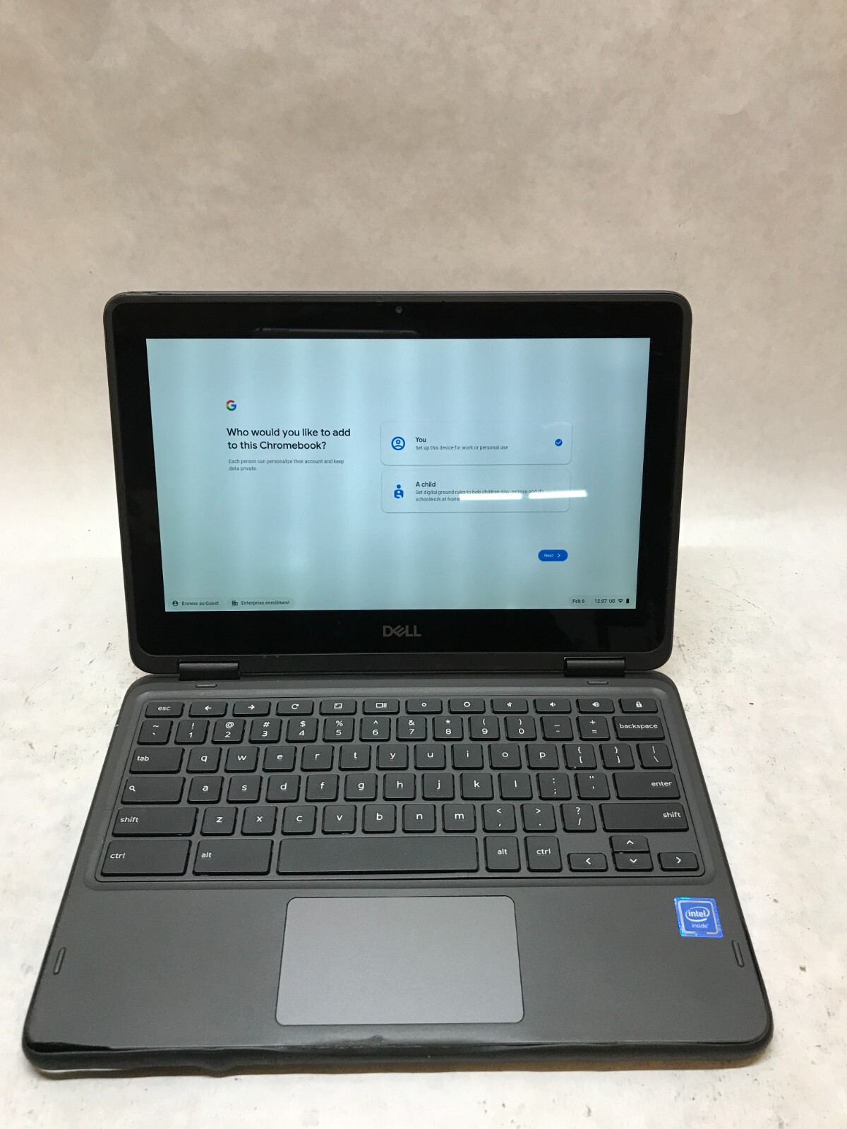 Dell Chromebook 3100 2-in-1 11.6″ Intel Celeron 4GB RAM 16GB eMMC C Grade – – DW
