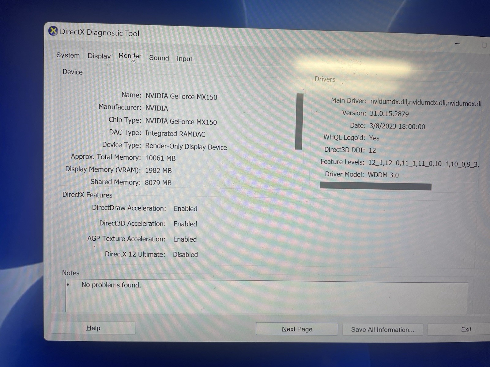 Dell Inspiron 7586 gaming laptop. Touchscreen 16GB RAM/512GB NVMe. NVIDIA MX150