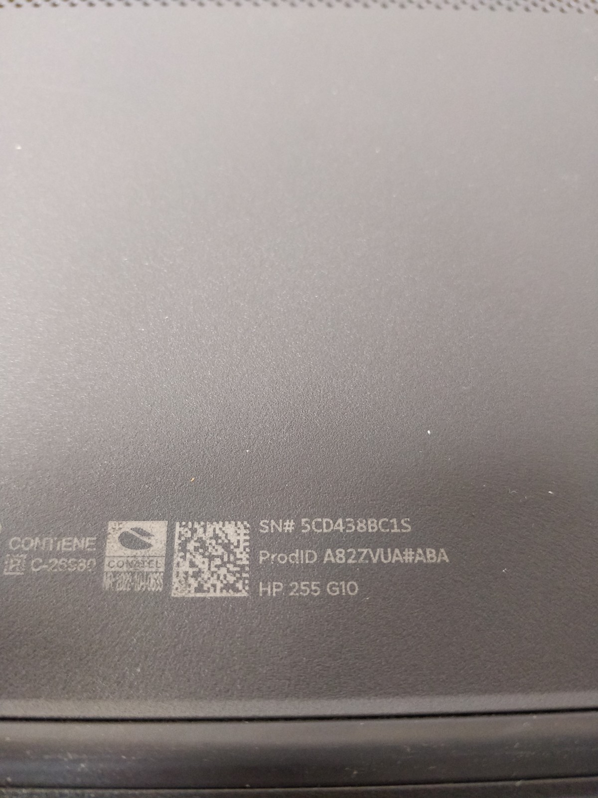 HP NoteBook 255 G10 AMD RYZEN 5 7530U@2.00GHz 8GB RAM NO DRIVE PARTS 8935