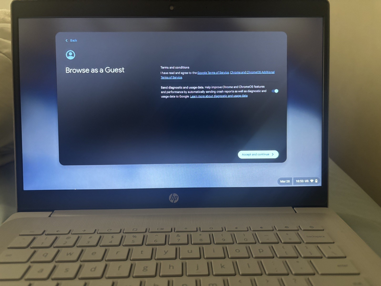 HP-14”Chromebook- Intel Celeron- 4GB-64GB eMMC -Modern Gray-WITH CHARGER NO BOX