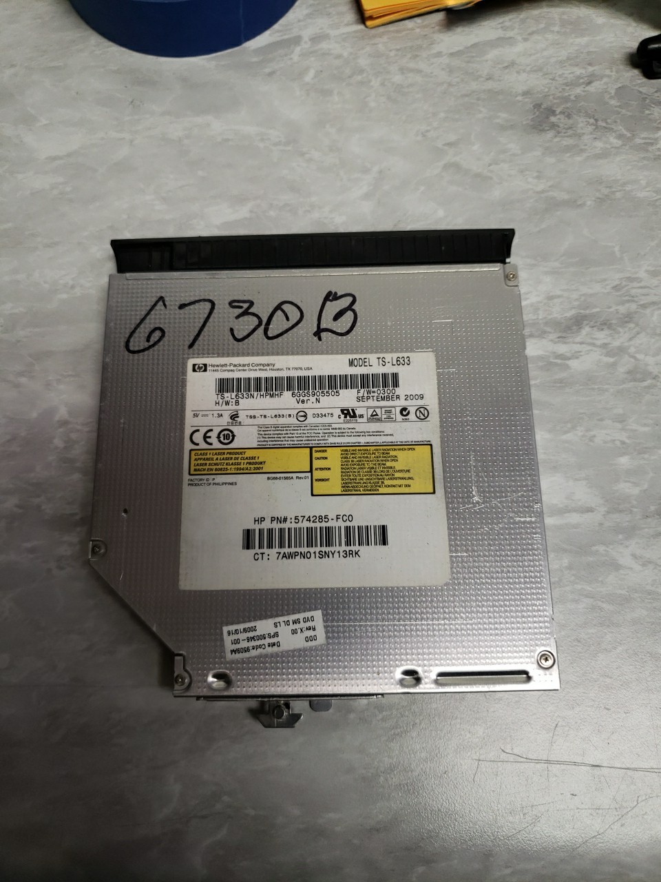 HP PROBOOK 6730B optical drive cd/ dvd burner 574285-fco 500346-001 free ship