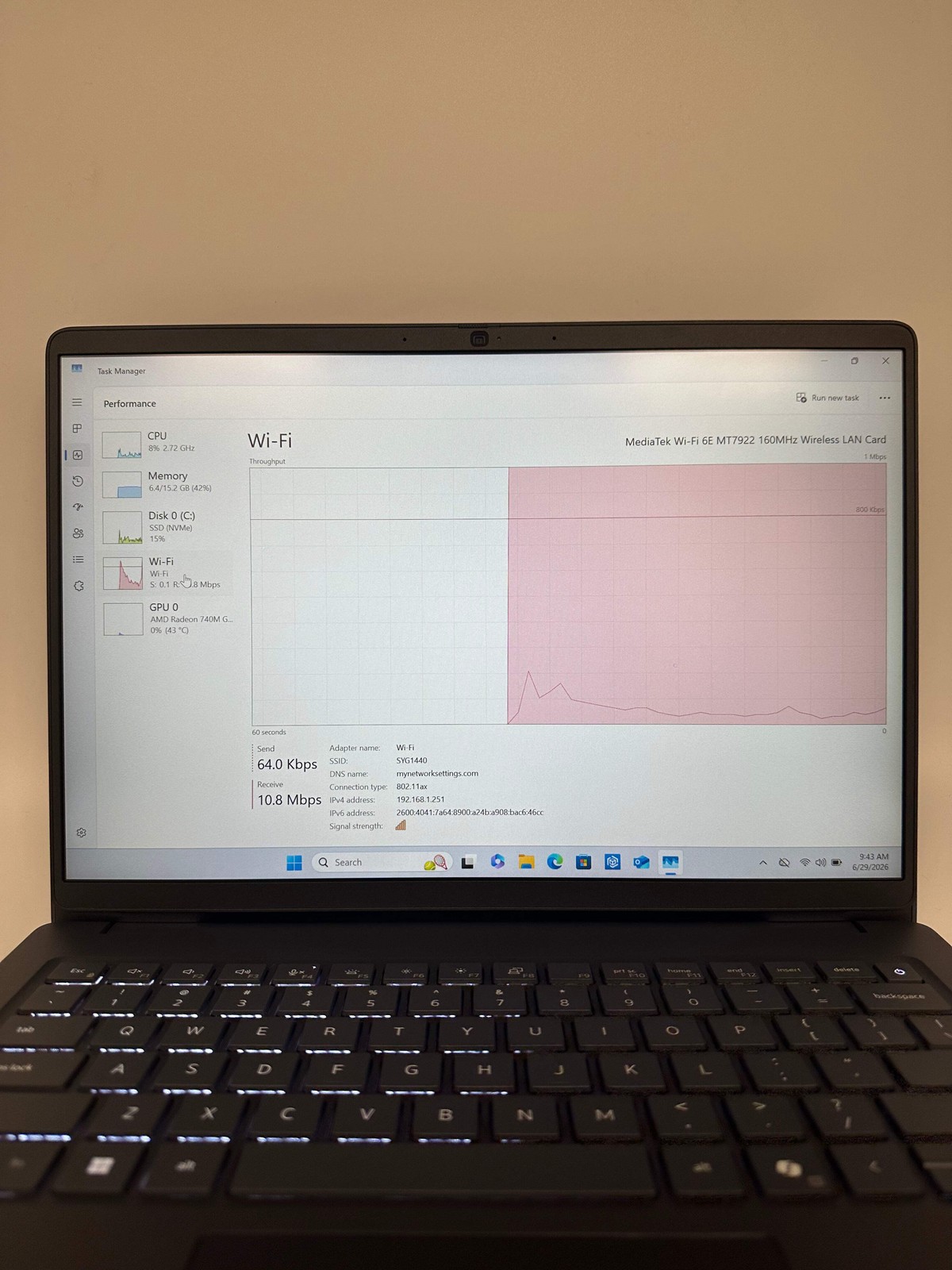 Dell Pro 14 Pc14255 Laptop 14-inch AMD Ryzen 5 16GB RAM 256GB – Used – A